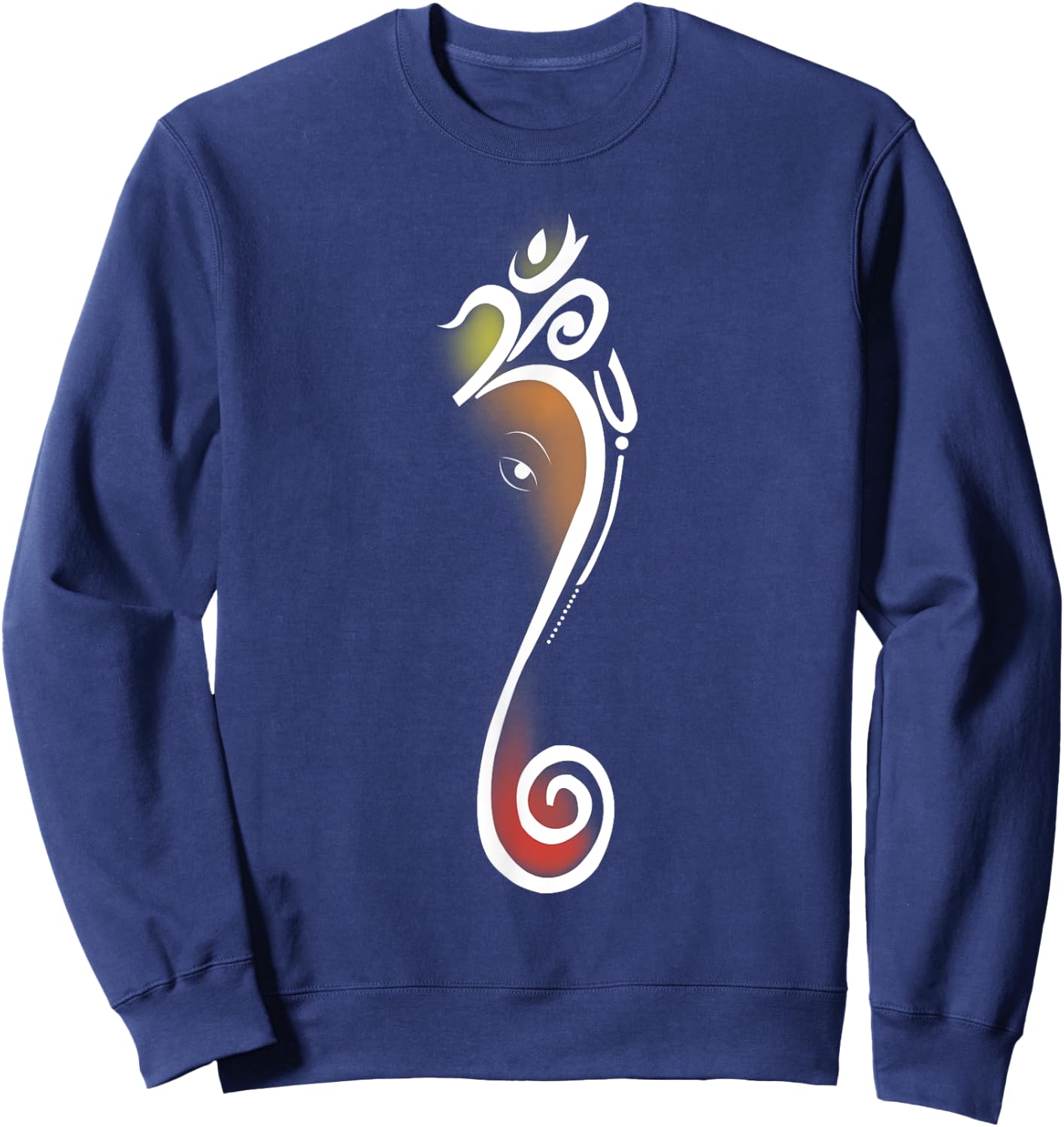 Artistic Om Lord Ganesha . Sweatshirt - Sweatshirt | Navy