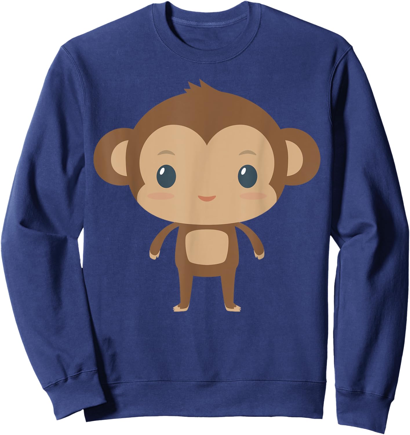 Kids I Love Monkey for Boys, Girls, Toddlers, School Sweatshirt - Sweatshirt | Navy