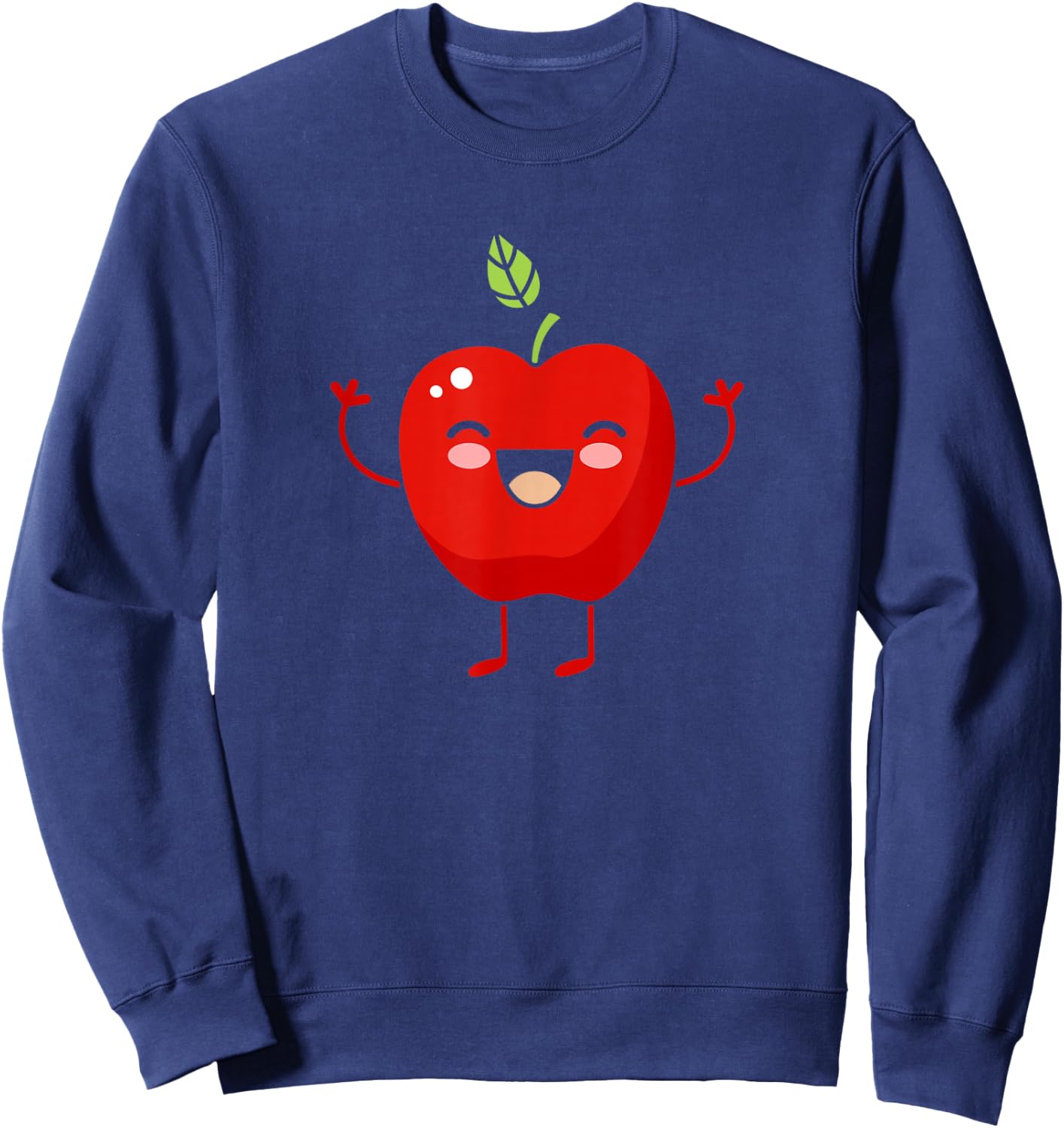 Apple - Fruit Gift Apple Lovers Fruit Themed Outfit Gift Sweatshirt - Sweatshirt | Navy