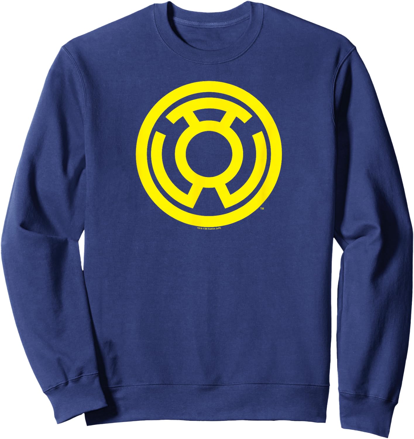 Green Lantern Yellow Emblem Sweatshirt - Sweatshirt | Navy
