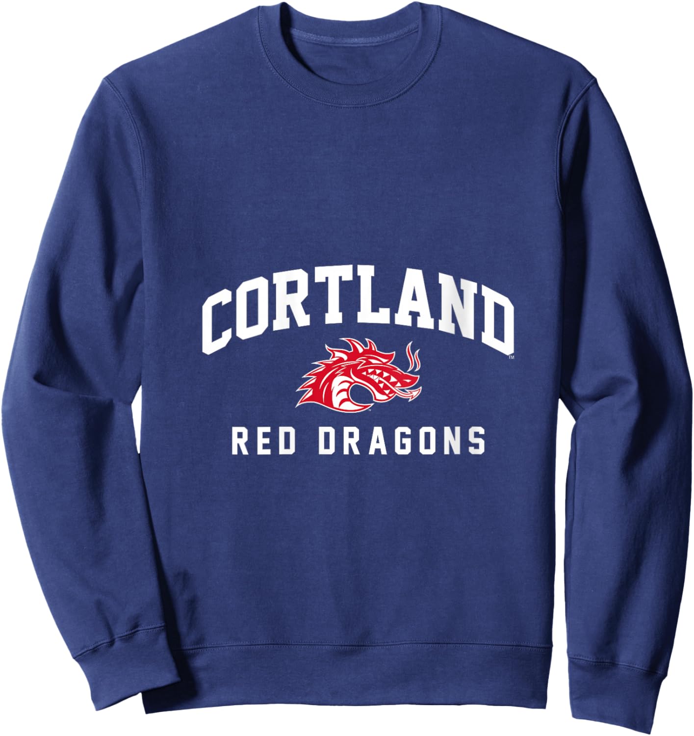 Women's SUNY Cortland Red Dragons V-Neck Sweatshirt - Sweatshirt | Navy