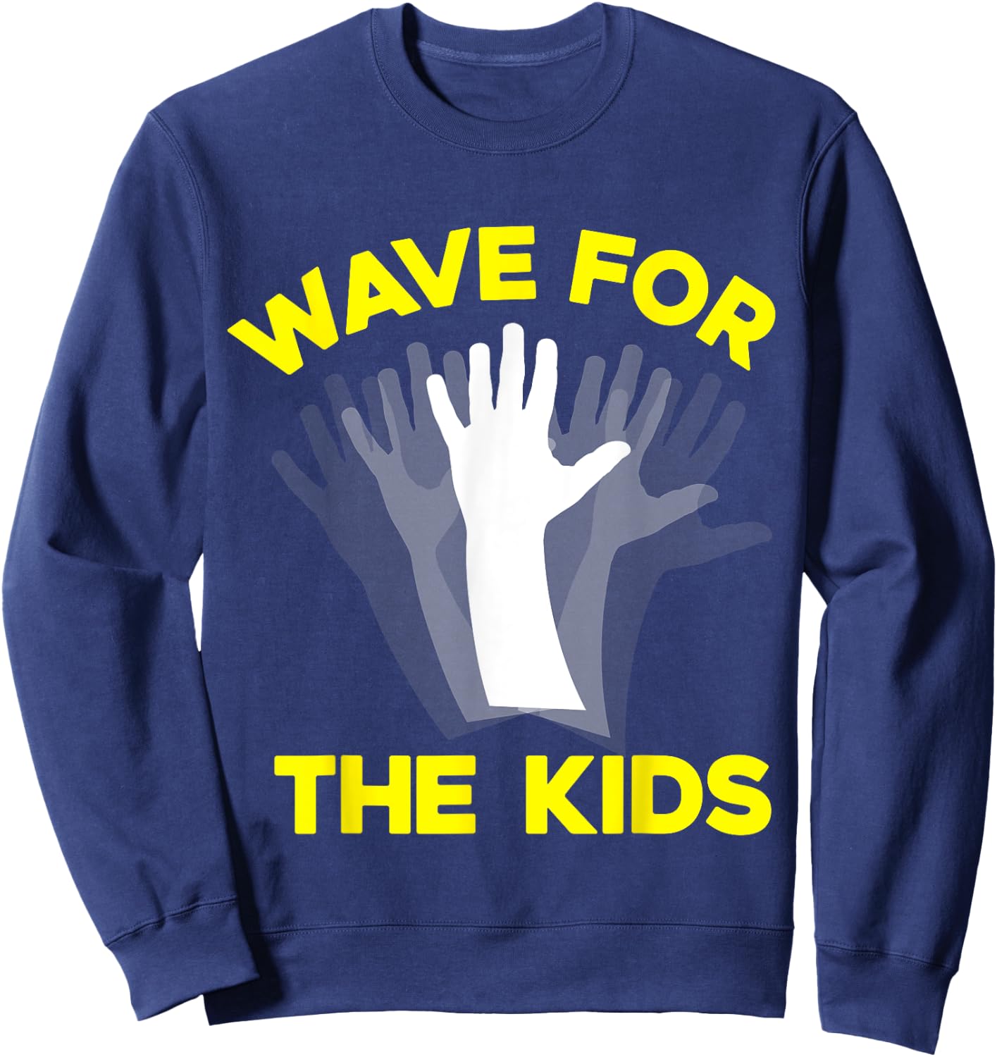 Wave for the Kids (iowa shirt) Sweatshirt - Sweatshirt | Navy