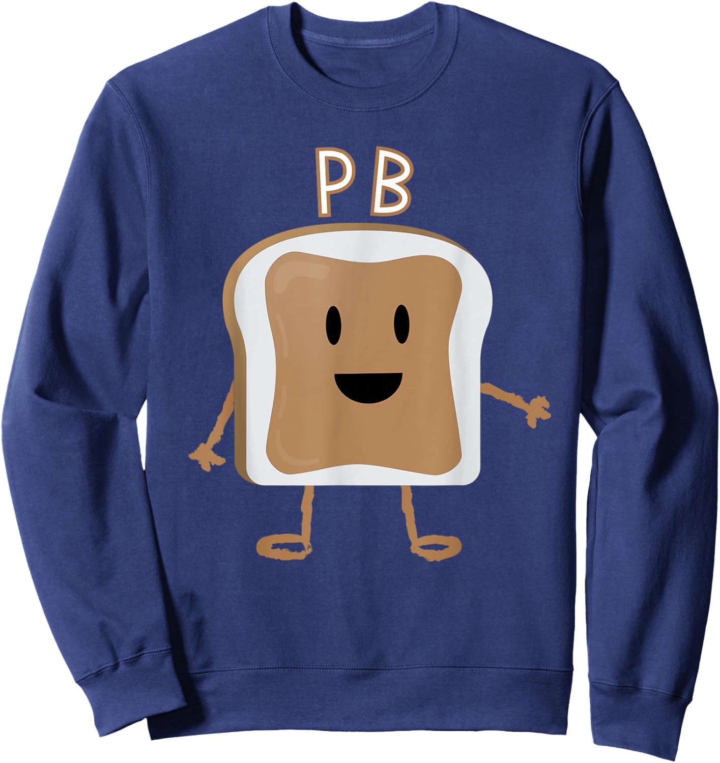 PB&J Halloween Matching Couples Costume Sweatshirt - Sweatshirt | Navy