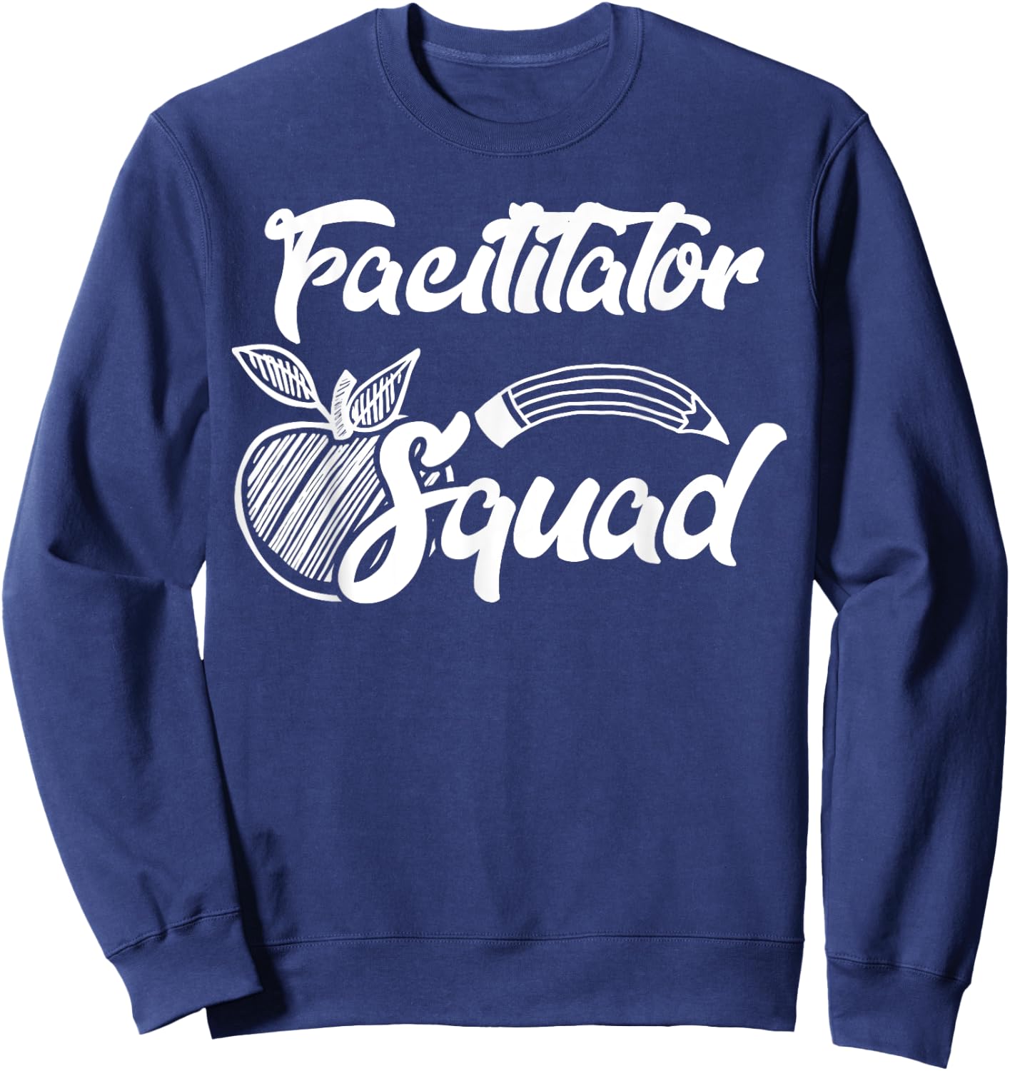 Facilitator Squad Office Team Gifts Sweatshirt - Sweatshirt | Navy