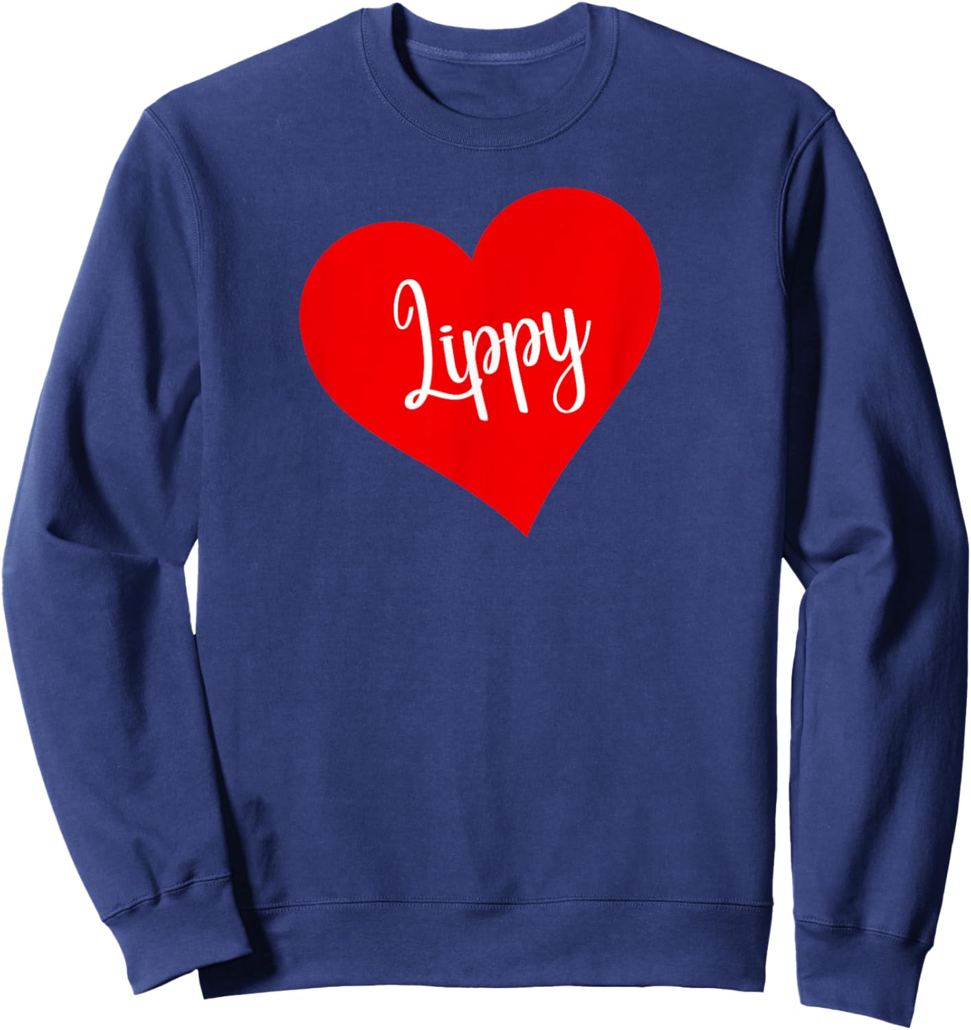 Lippy Red Heart gift Sweatshirt - Sweatshirt | Navy