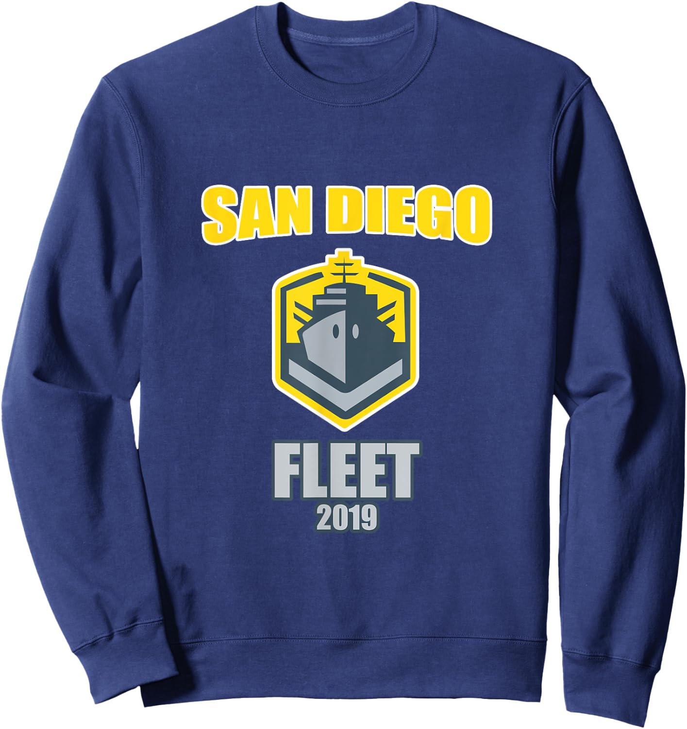 San Diego Football Fleet Shirt Vintage Logo Sweatshirt - Sweatshirt | Navy