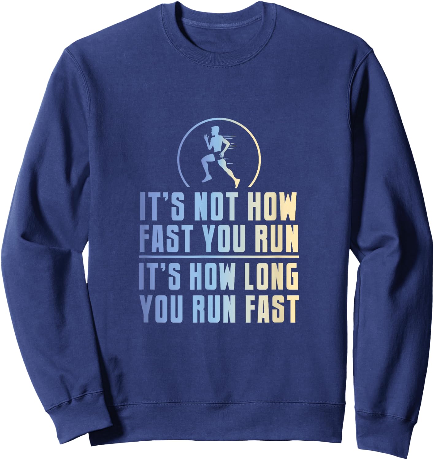 Funny Long Distance Runner XC Coach Cross Country Gift Sweatshirt - Sweatshirt | Navy
