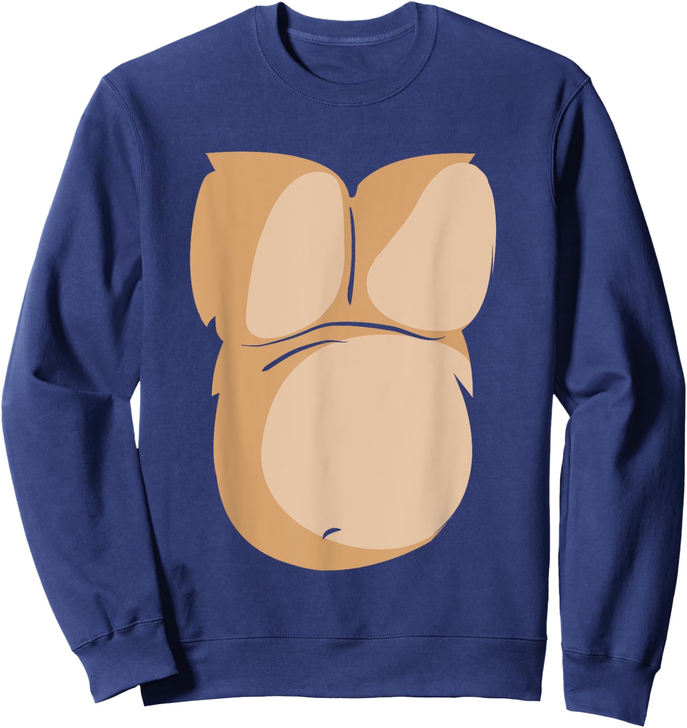 Funny Monkey Gorilla Hairy Chest Costume T Shirt Sweatshirt - Sweatshirt | Navy