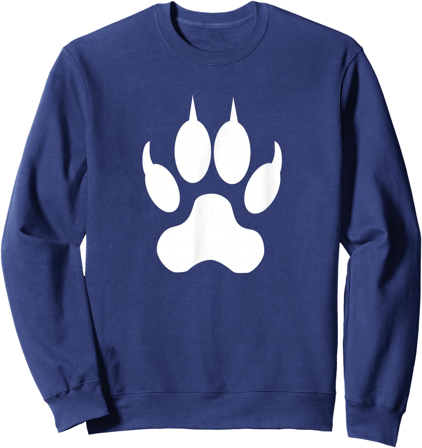 Wolf Paw Print Sweatshirt - Sweatshirt | Navy