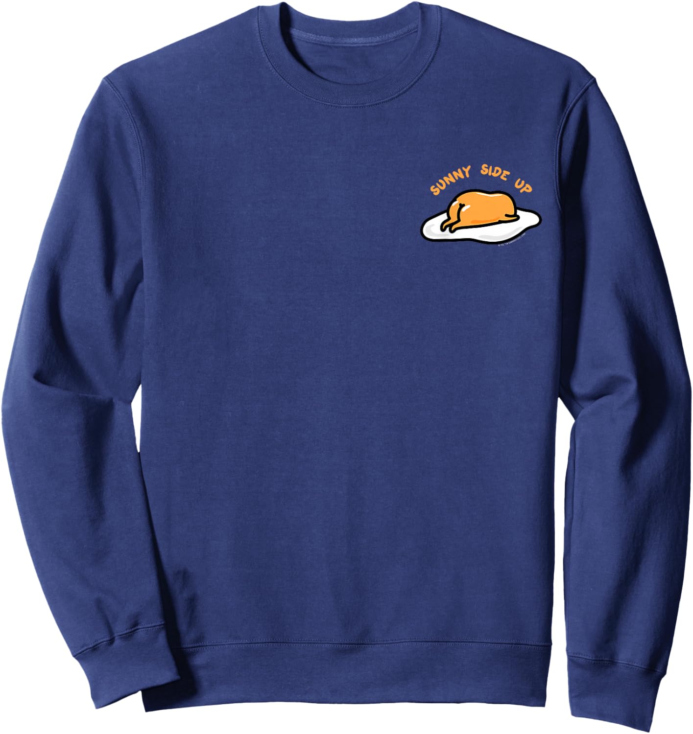 Gudetama The Lazy Egg Sunny Side Up Shirt Sweatshirt - Sweatshirt | Navy