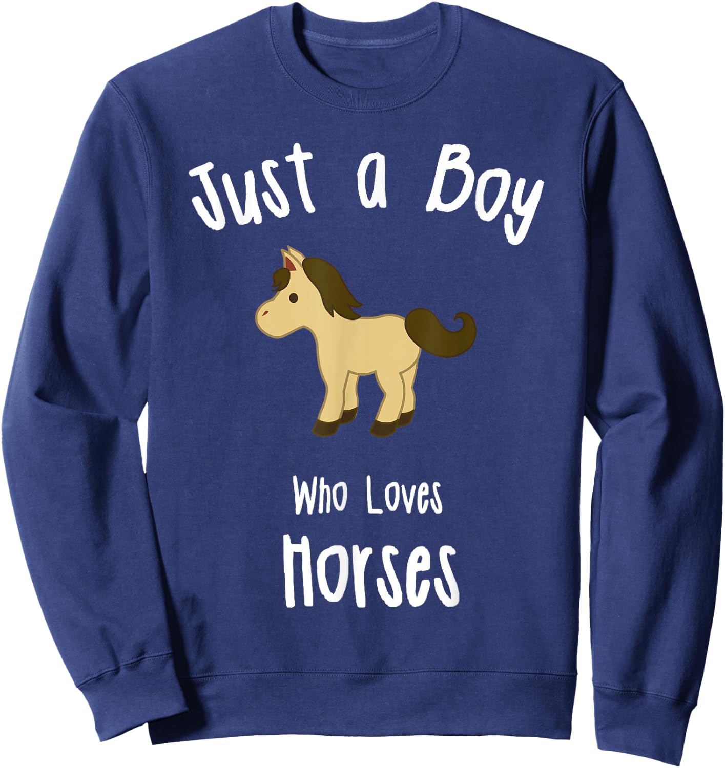 Boys Horse Sweatshirt - Sweatshirt | Navy