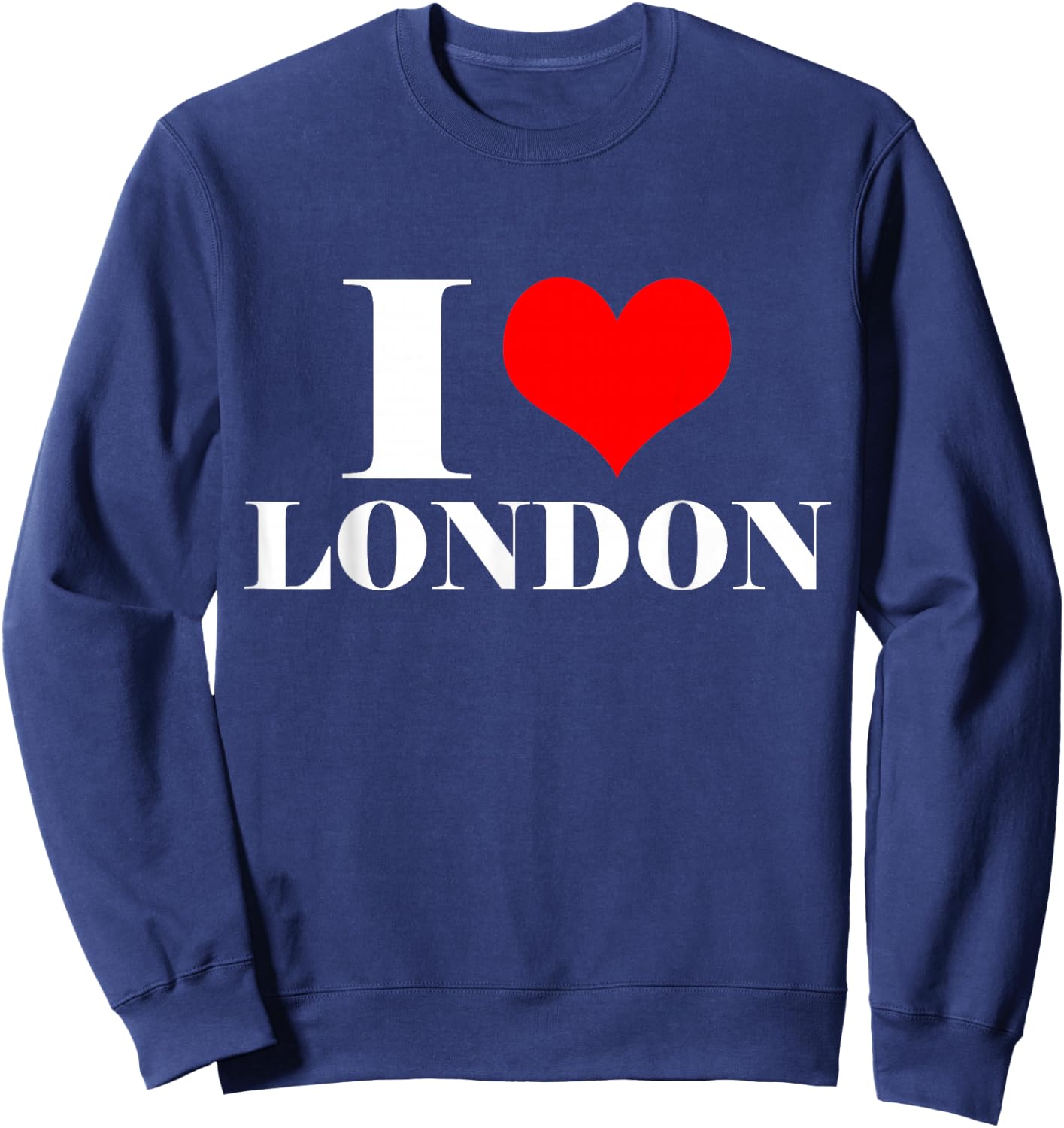 I Love London T Shirt, I Heart London Great Britain Sweatshirt - Sweatshirt | Navy