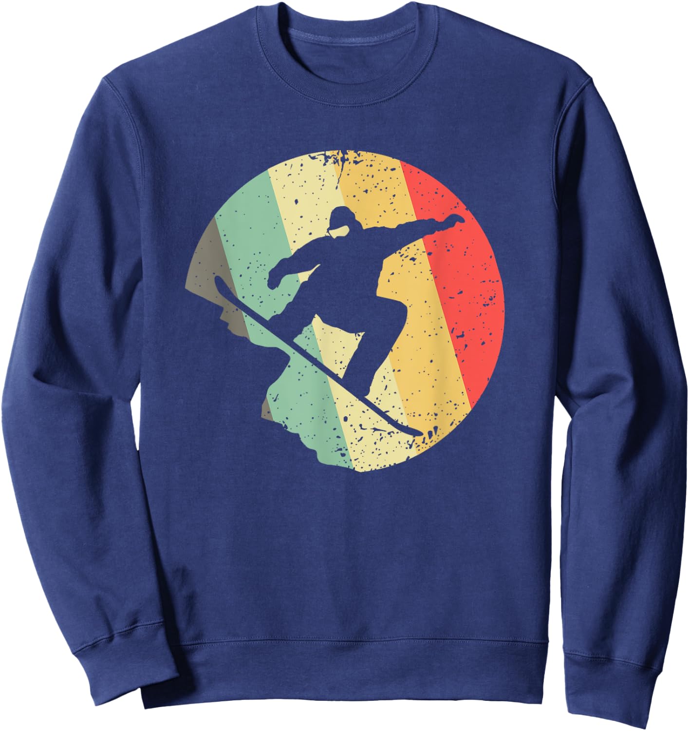 Funny Snowboarding Art Women Snowboard Snowboarder Sweatshirt - Sweatshirt | Navy