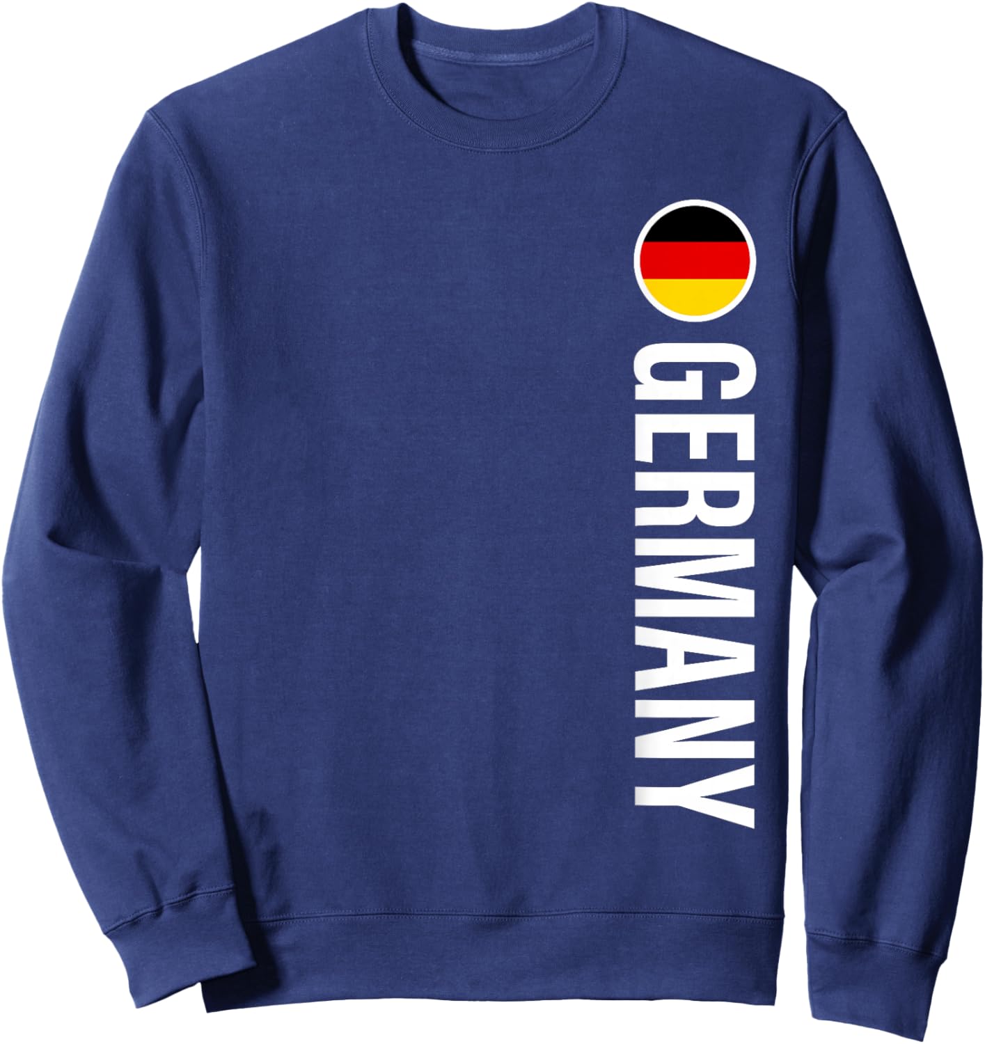 Germany Flag Vertical Sweatshirt - Sweatshirt | Navy