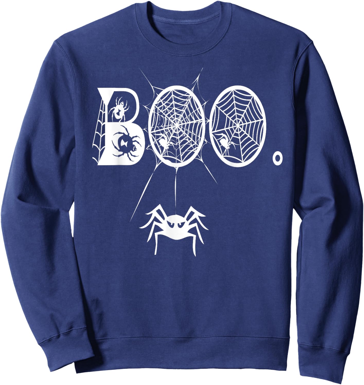 Boo Spiders Creepy Halloween Spiders Costume Gift Sweatshirt - Sweatshirt | Navy