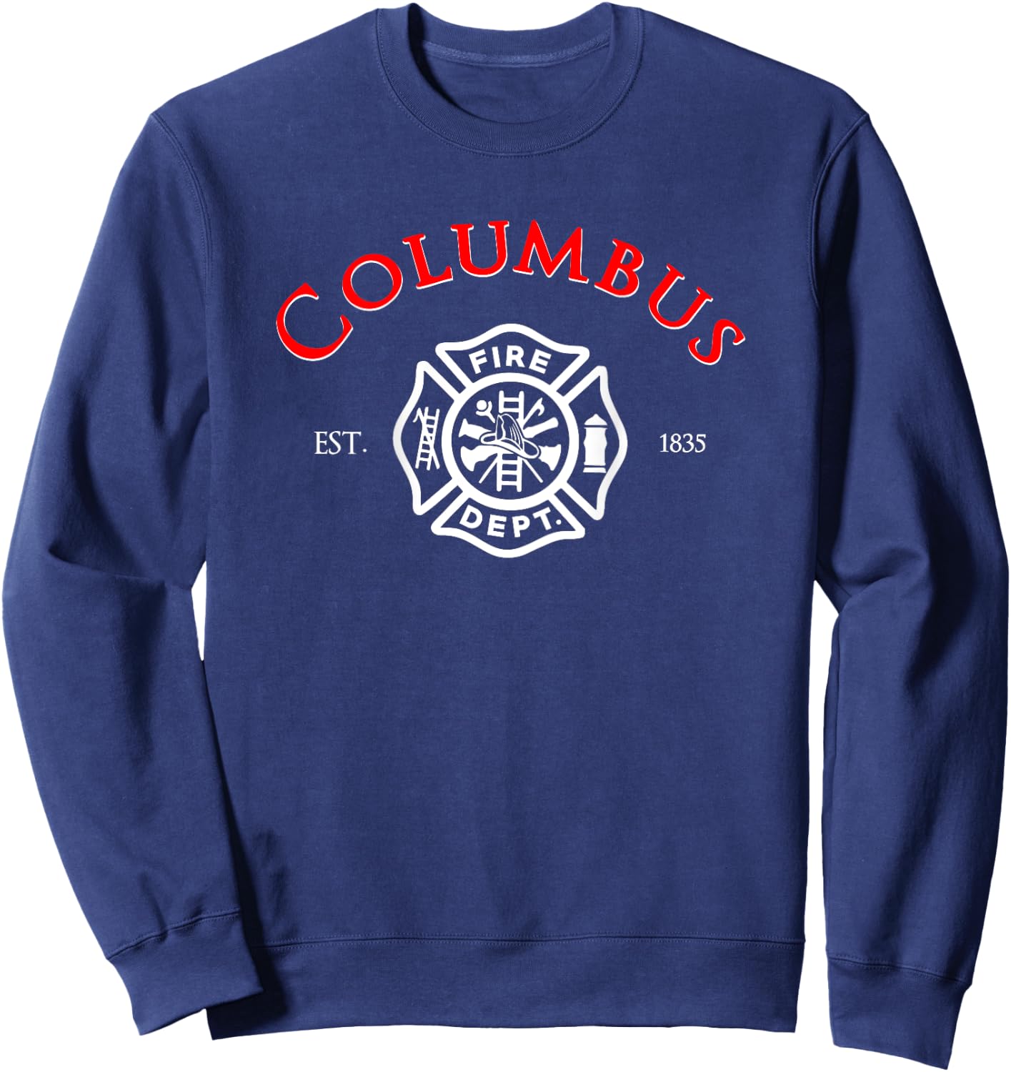 City of Columbus Fire Rescue Ohio Firefighter Duty Sweatshirt - Sweatshirt | Navy