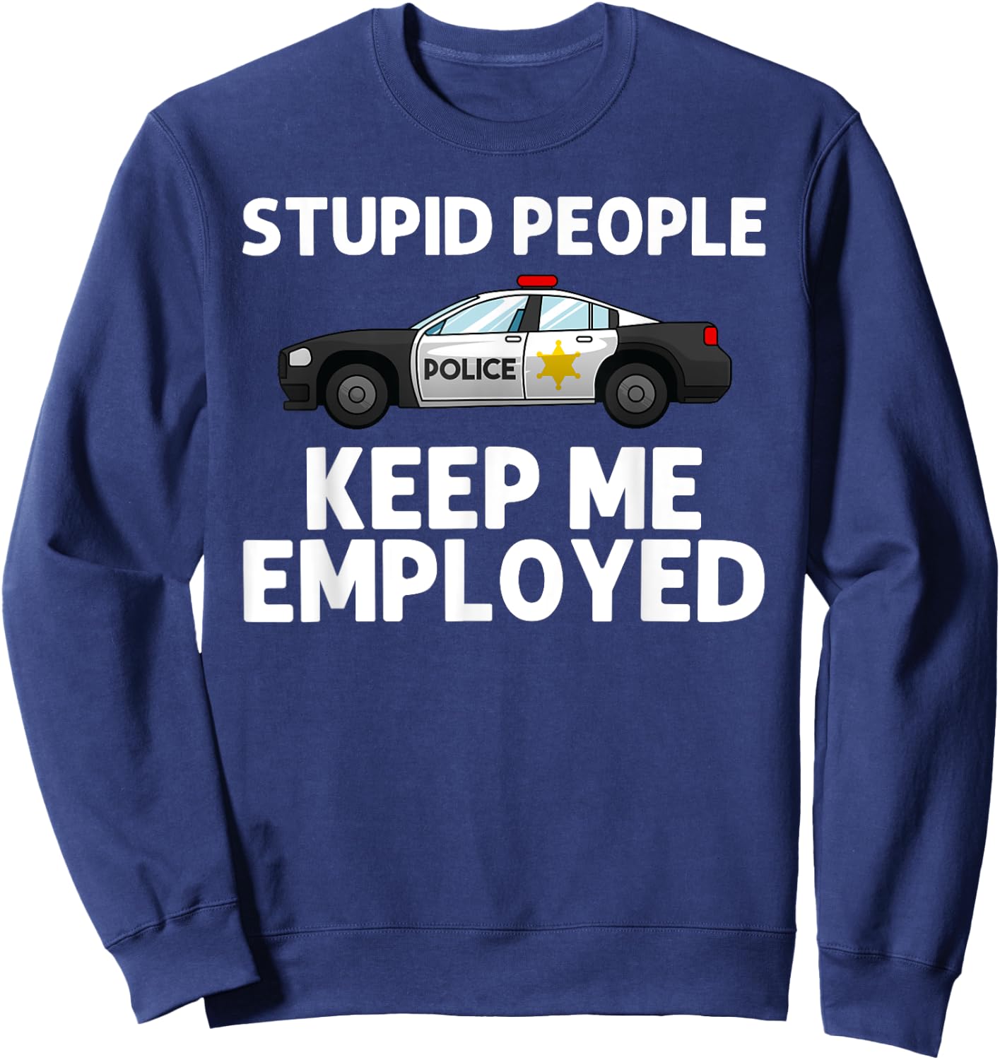 Police Art Women Cop Law Enforcement Police Officer Sweatshirt - Sweatshirt | Navy