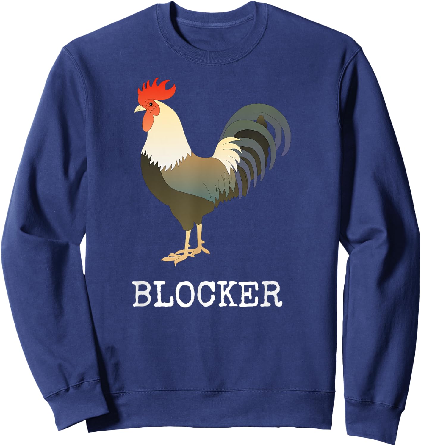 Cock Blocker Funny Sweatshirt - Sweatshirt | Navy