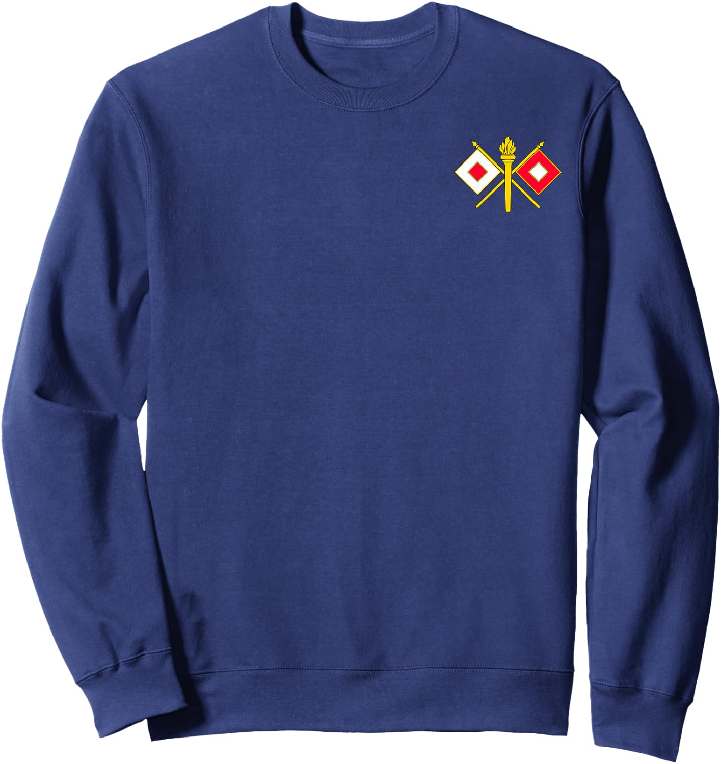 Army Signal Corps Branch Military Veteran Morale Sweatshirt - Sweatshirt | Navy