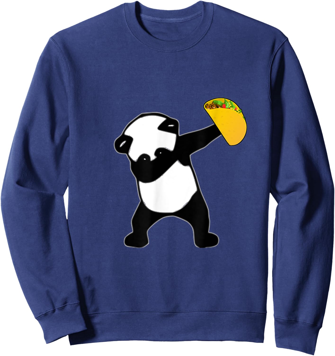 Dabbing Panda Bear Taco Mexican Tacos Dance Gift Sweatshirt - Sweatshirt | Navy