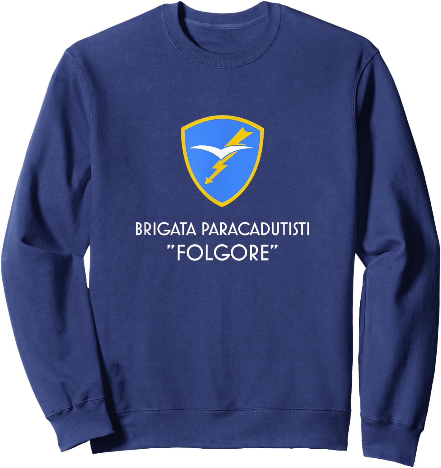 Italian paratroops Folgore airborne european color Sweatshirt - Sweatshirt | Navy