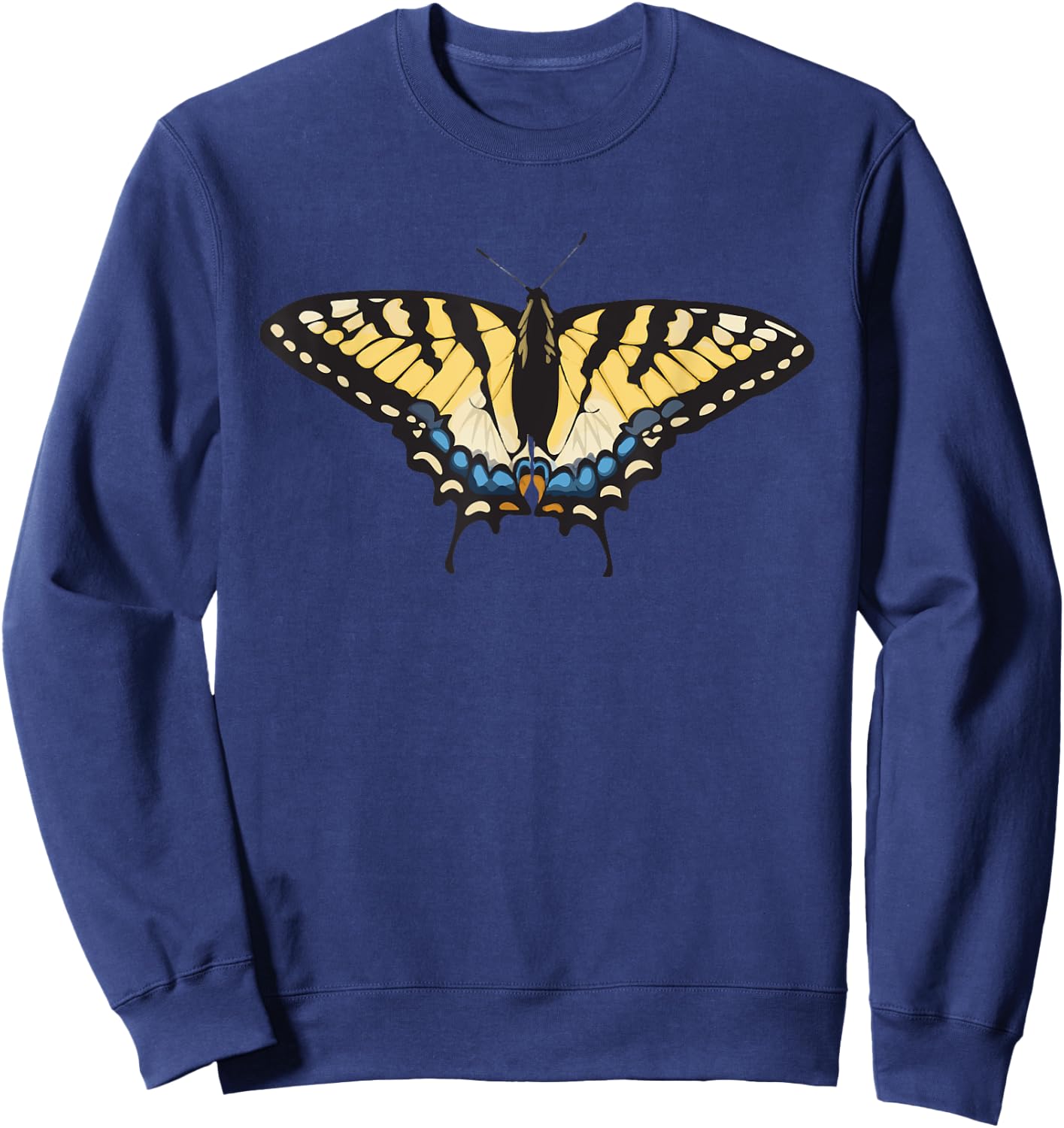 Beautiful Tiger Swallowtail Butterfly Sweatshirt - Sweatshirt | Navy