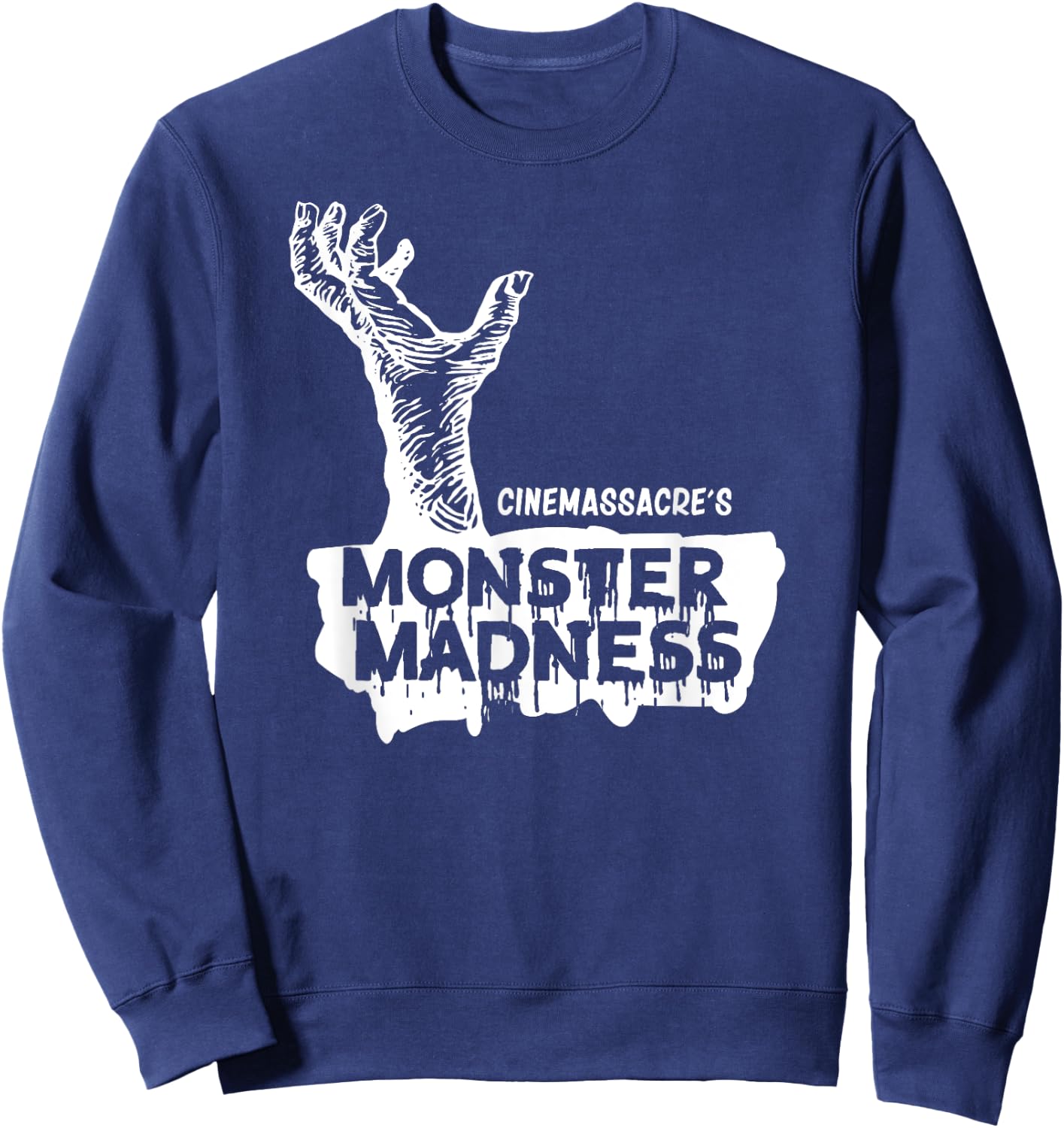 Cinemassacre Monster Madness Zombie Hand Sweatshirt - Sweatshirt | Navy