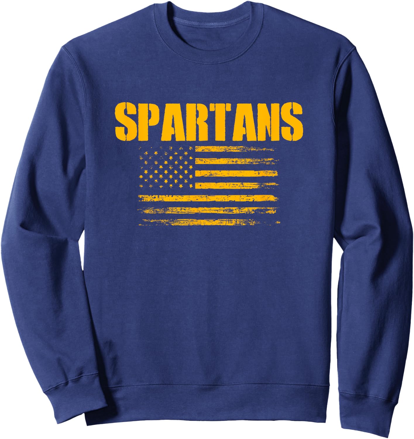 Montour Spartans USA Flag Pride Sweatshirt - Sweatshirt | Navy