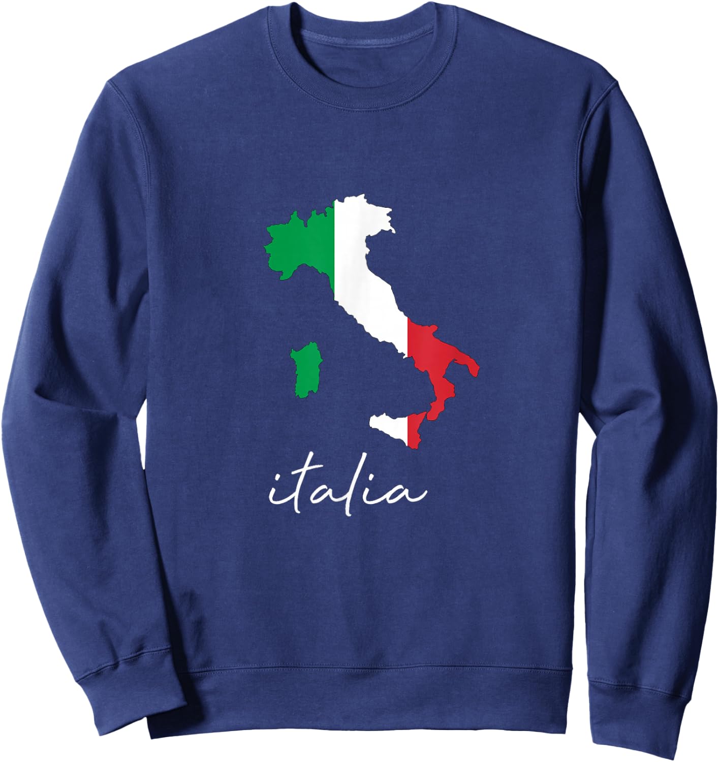 Italia Italy Flag Travel Sweatshirt - Sweatshirt | Navy