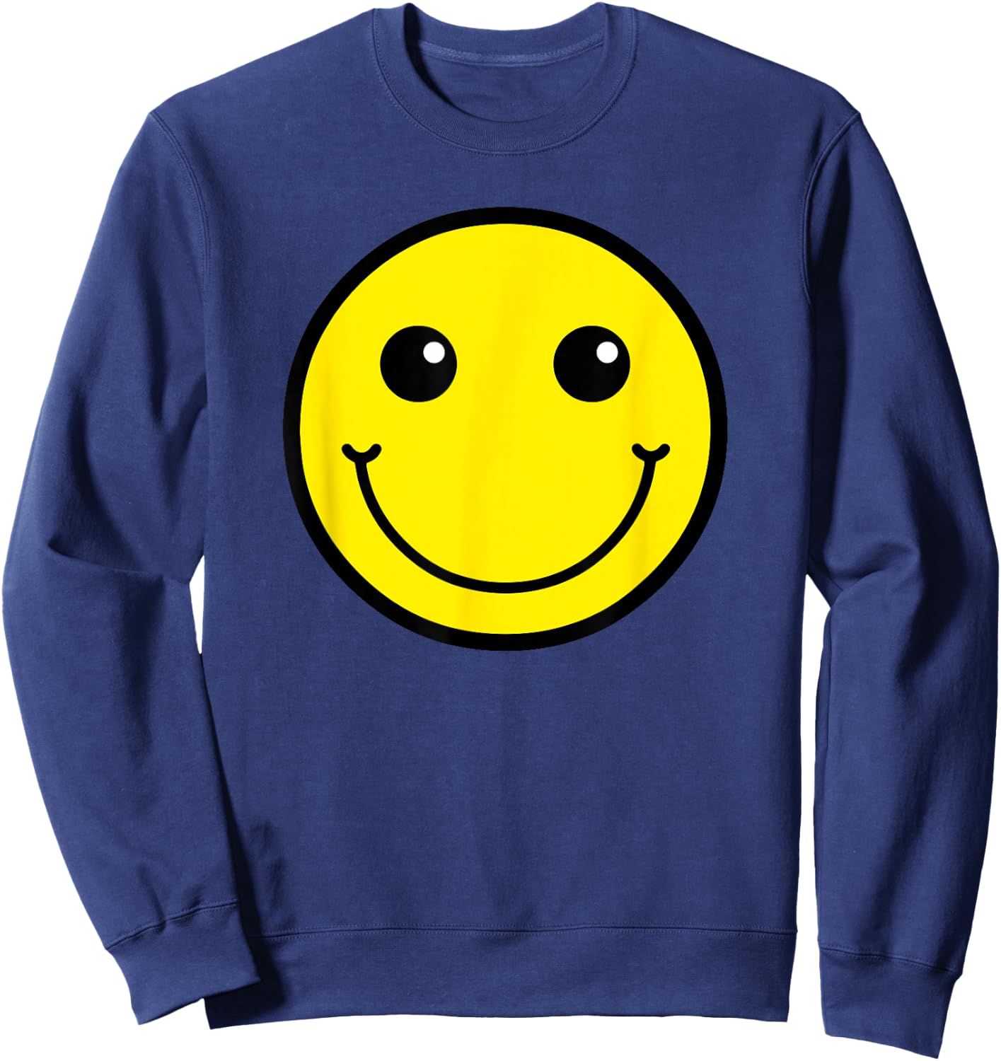 Happy Face fun design great for School Sweatshirt - Sweatshirt | Navy