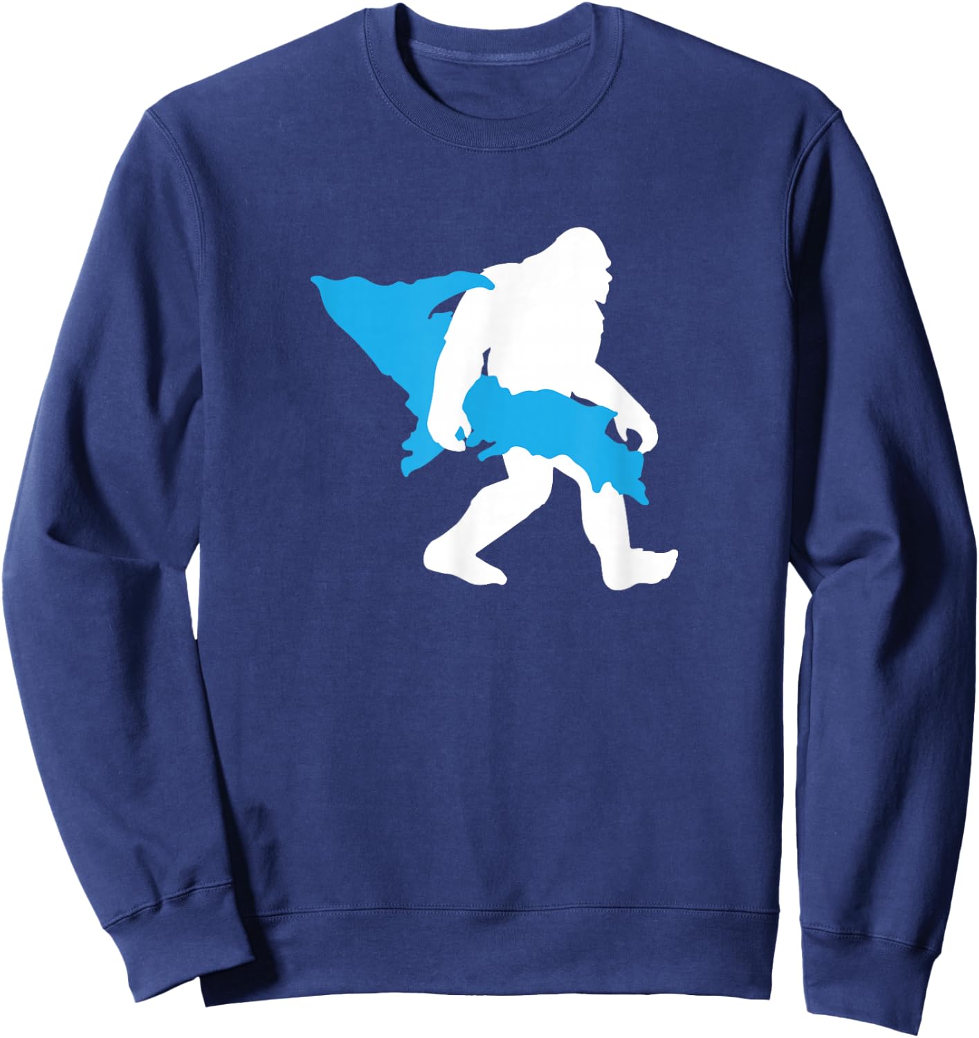 Bigfoot Upper Peninsula funny Sasquatch UP MI Sweatshirt - Sweatshirt | Navy