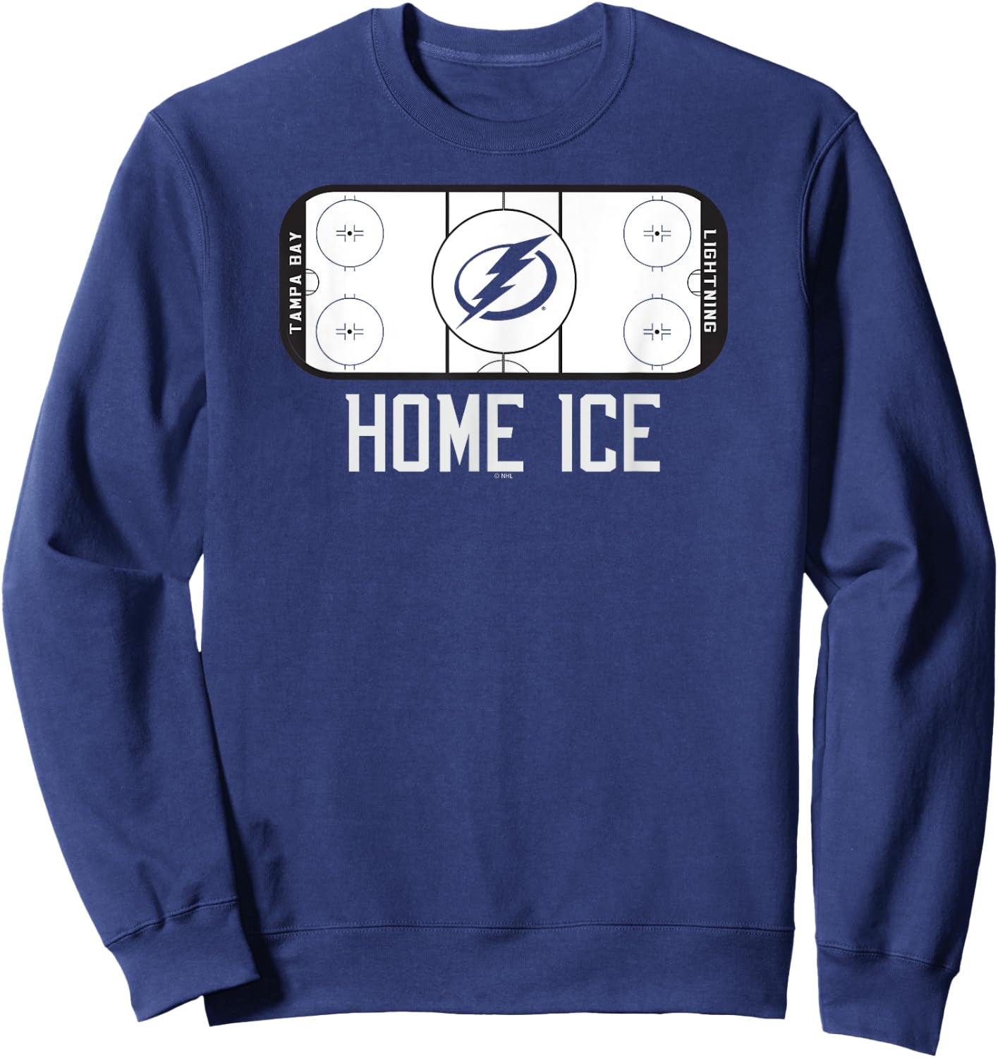 Tampa Bay Lightning Home Ice Blue Officially Licensed Sweatshirt - Sweatshirt | Navy