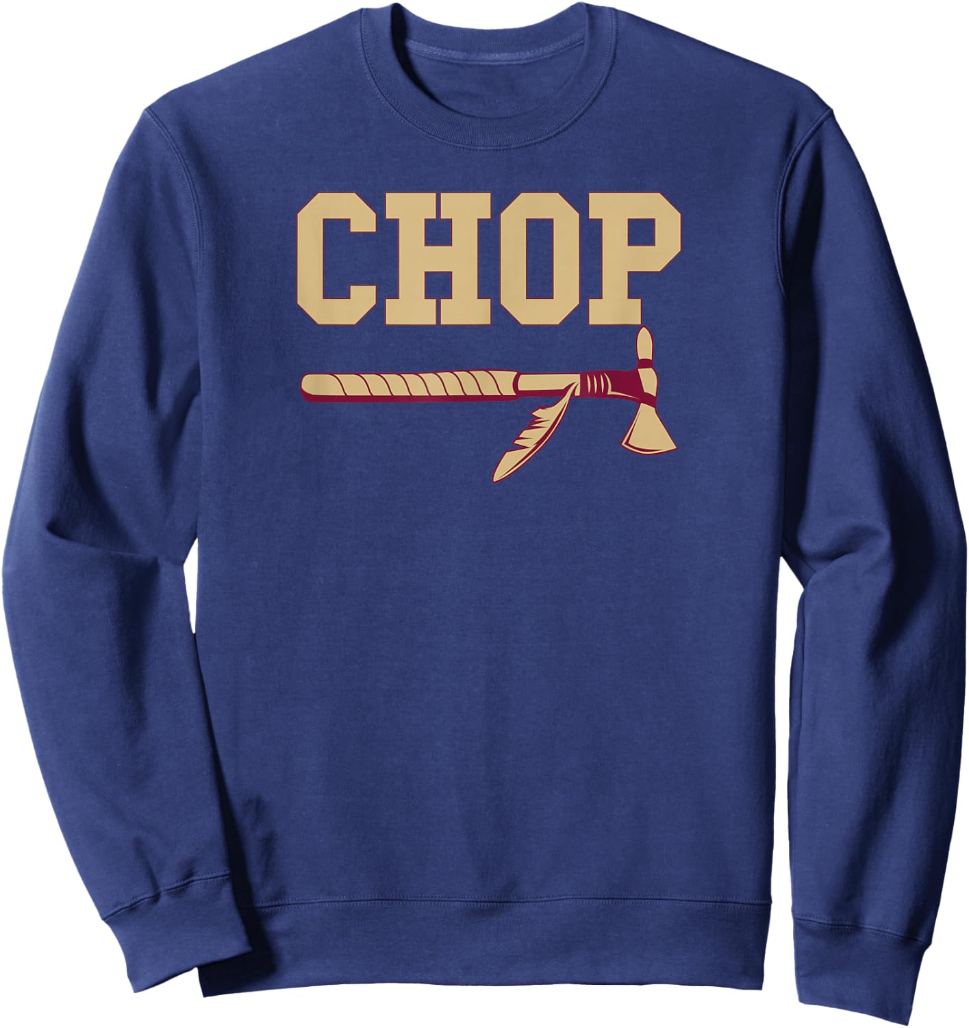 Gold Chop Tomahawk Tallahassee Shirt Sweatshirt - Sweatshirt | Navy