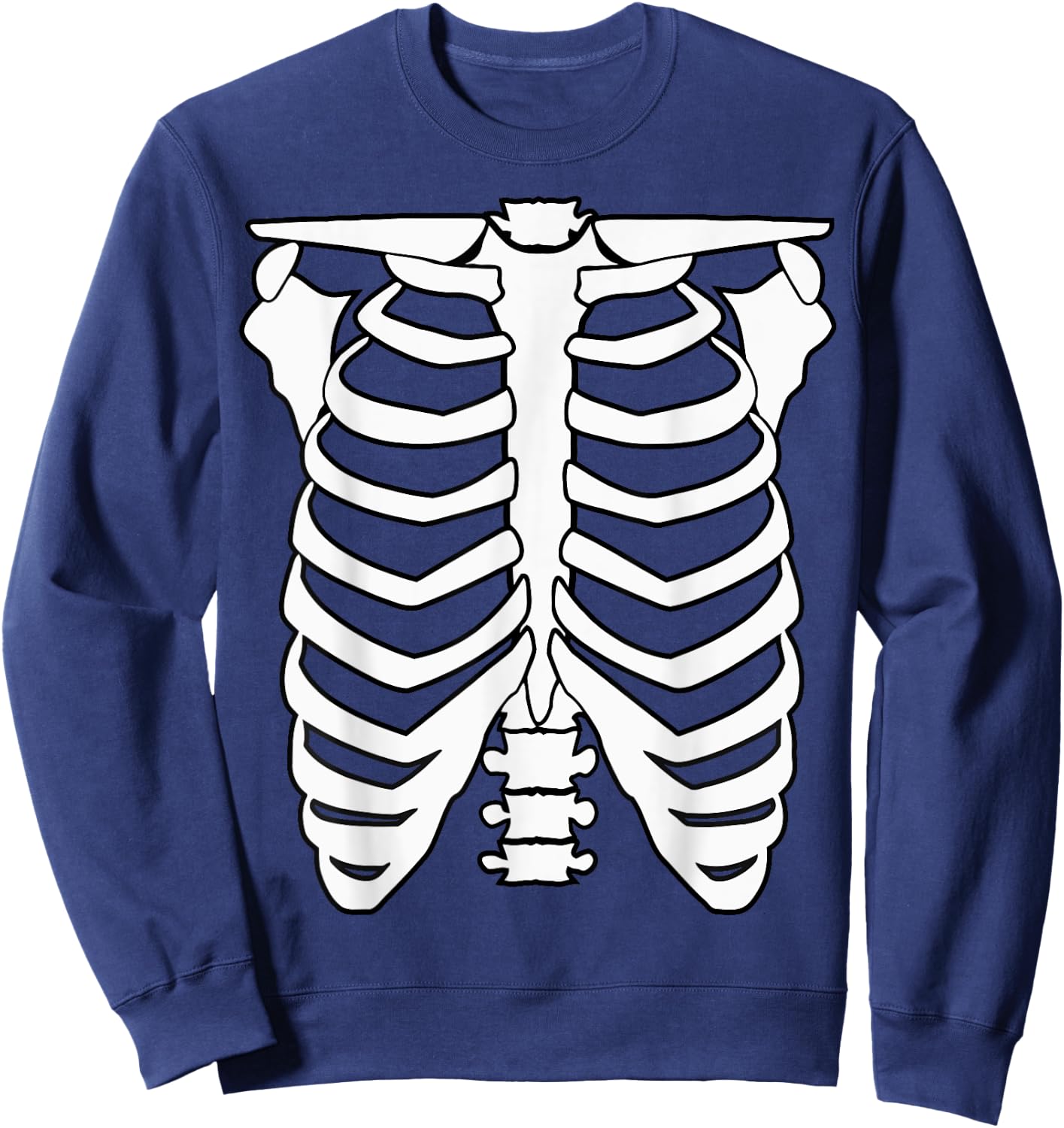 Halloween Skeleton Shirt Sweatshirt - Sweatshirt | Navy