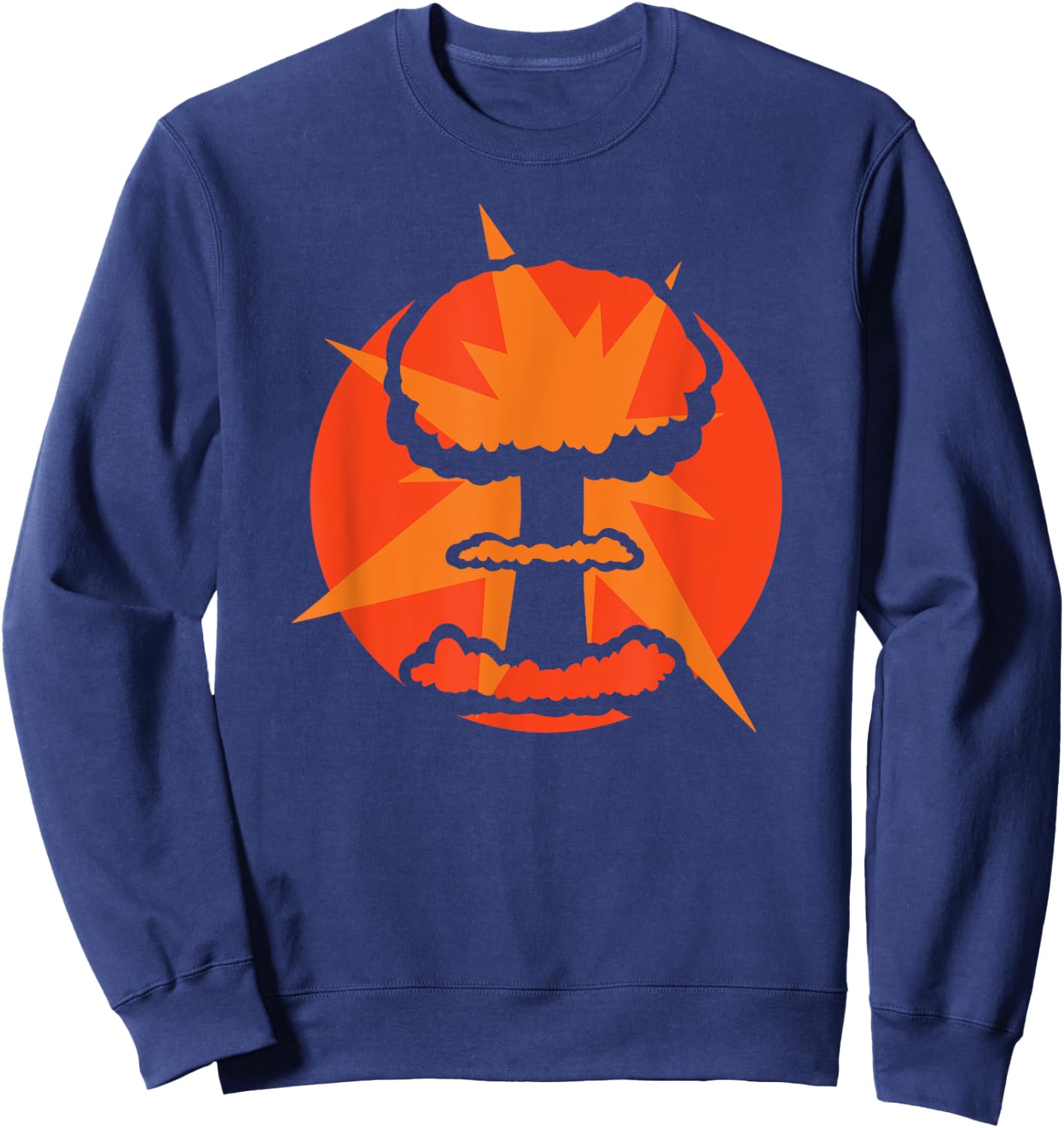 Nuclear Bomb Shirts Mushroom Clouds Retro War Blast Sweatshirt - Sweatshirt | Navy