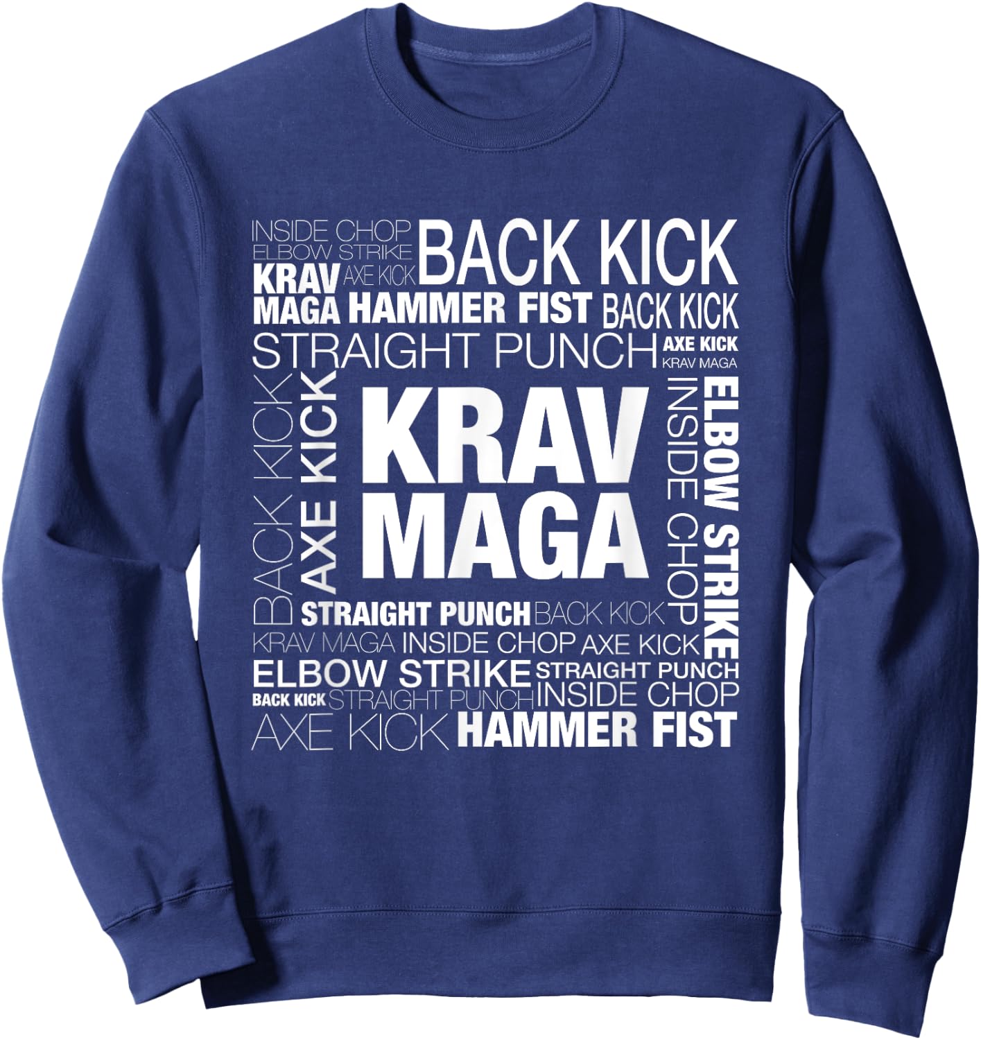 Krav Maga Israeli Martial Arts Self Defense Gift Sweatshirt - Sweatshirt | Navy