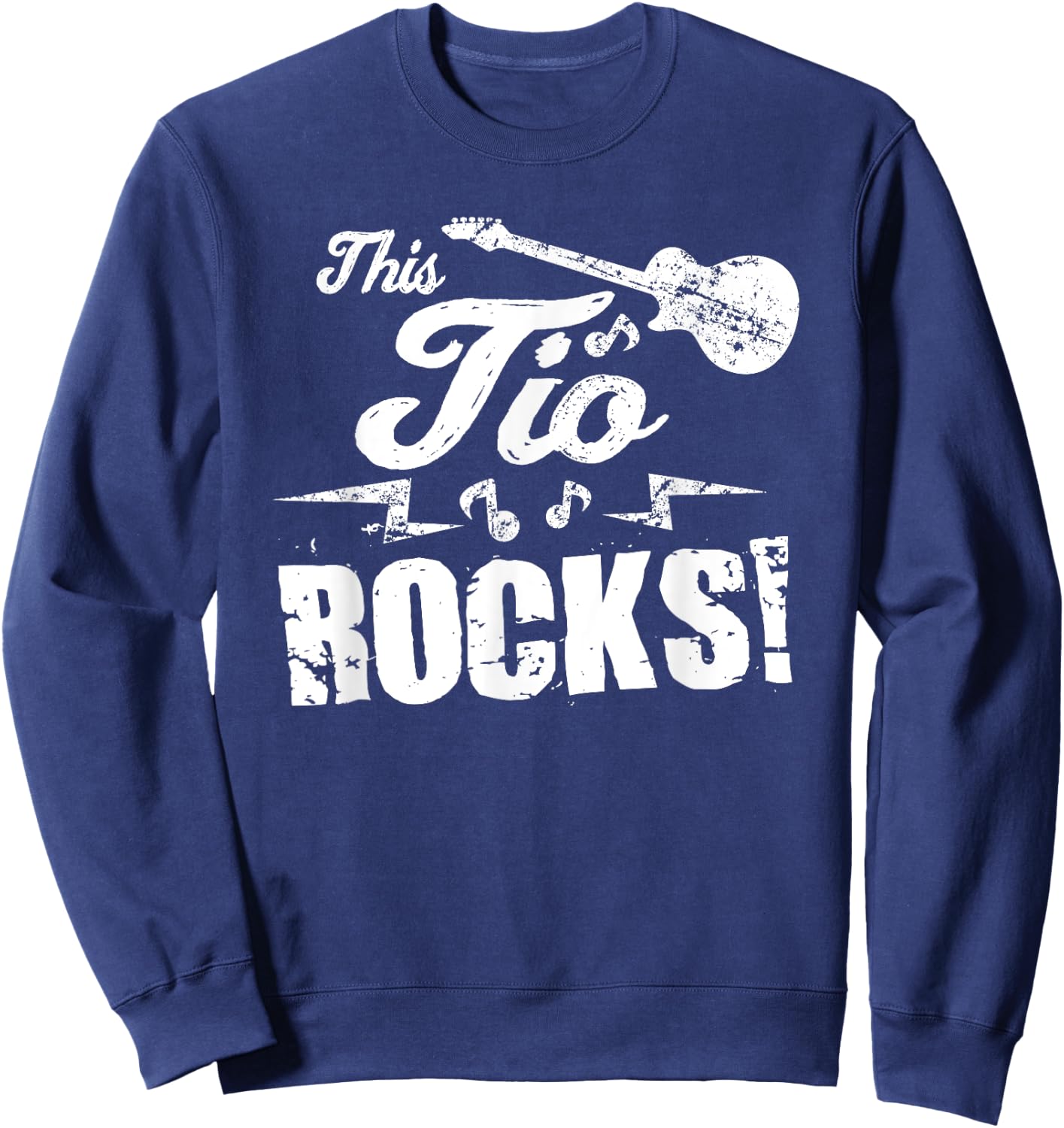 This Tio Rocks T Shirt - Guitar Rock and Roll Funny Gift Sweatshirt - Sweatshirt | Navy
