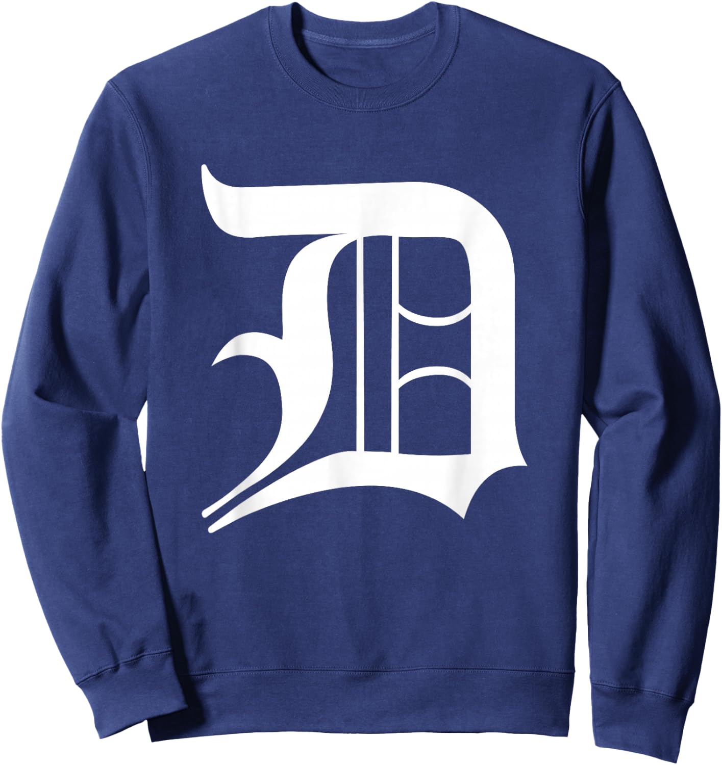 Detroit Letter D Sweatshirt - Sweatshirt | Navy