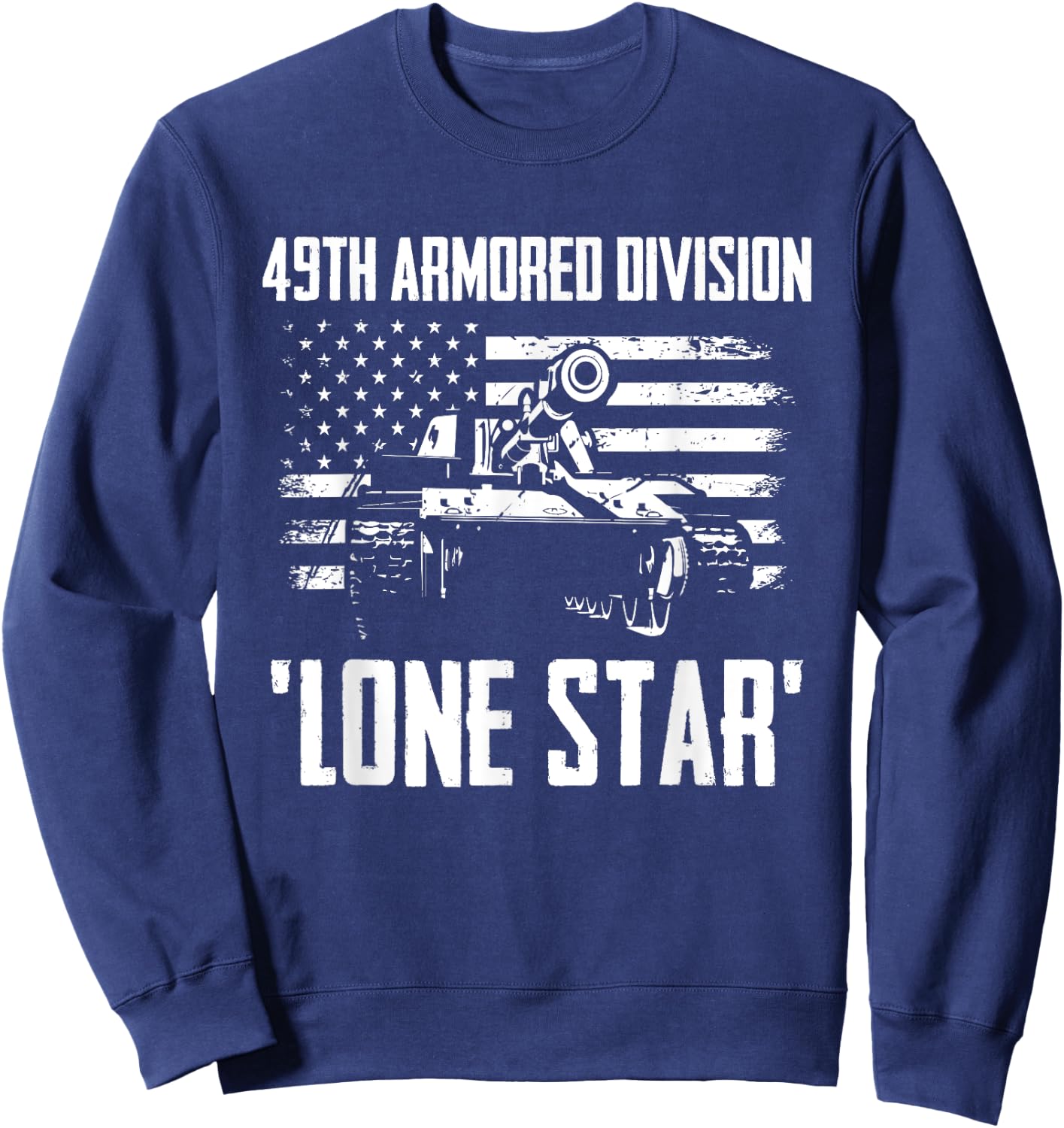 49th Armored Division Lone Star Sweatshirt - Sweatshirt | Navy