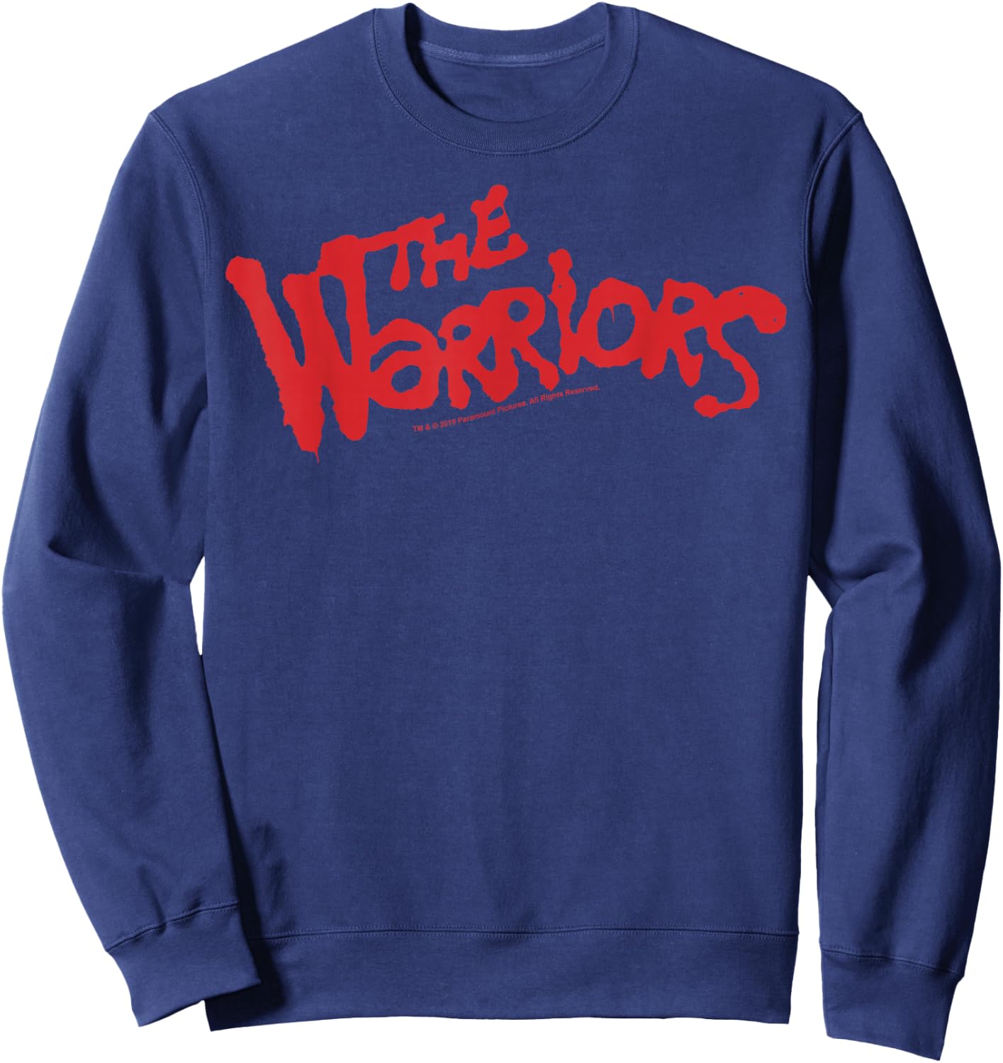 The Warriors Original Title Logo Small Sweatshirt - Sweatshirt | Navy