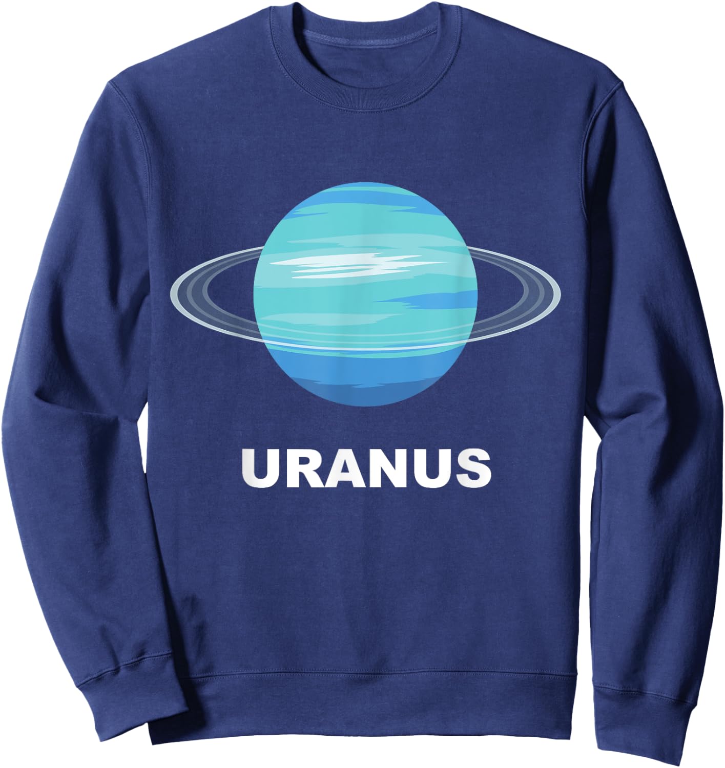 Solar System Group Costumes - Giant Planet Uranus Costume Sweatshirt - Sweatshirt | Navy