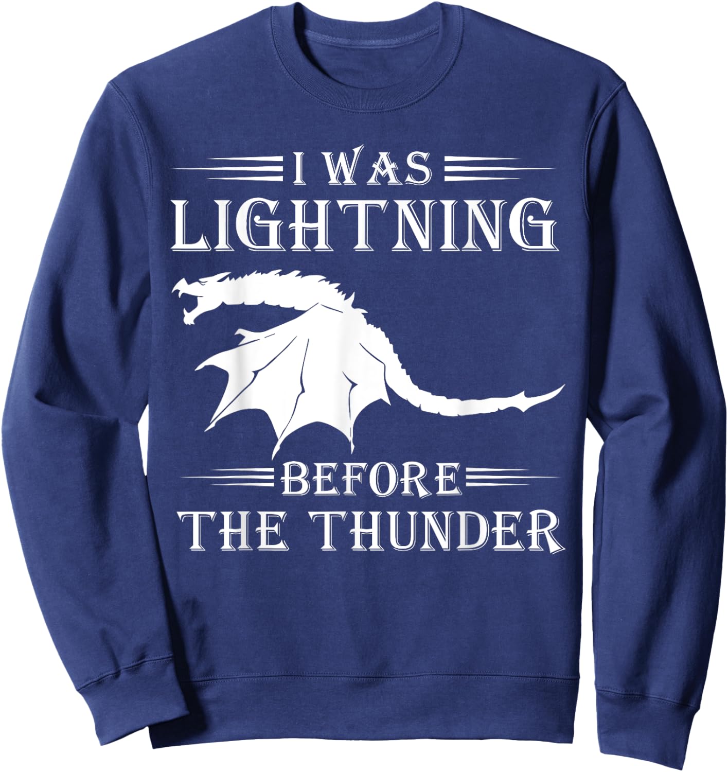 Thunder Dragon Birthday Gift Sweatshirt - Sweatshirt | Navy