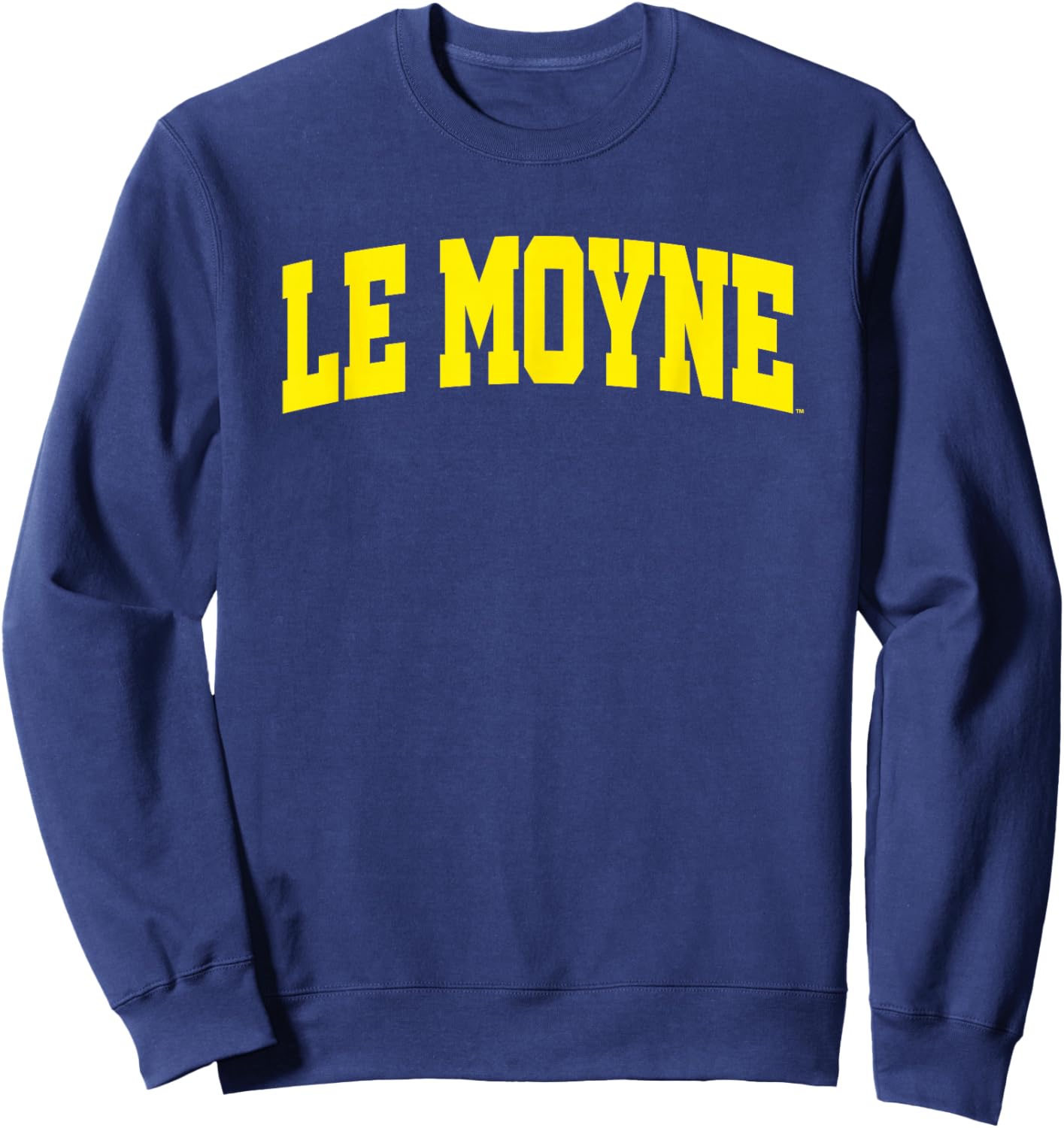 Le Moyne College Dolphins School Name Arch Sweatshirt - Sweatshirt | Navy