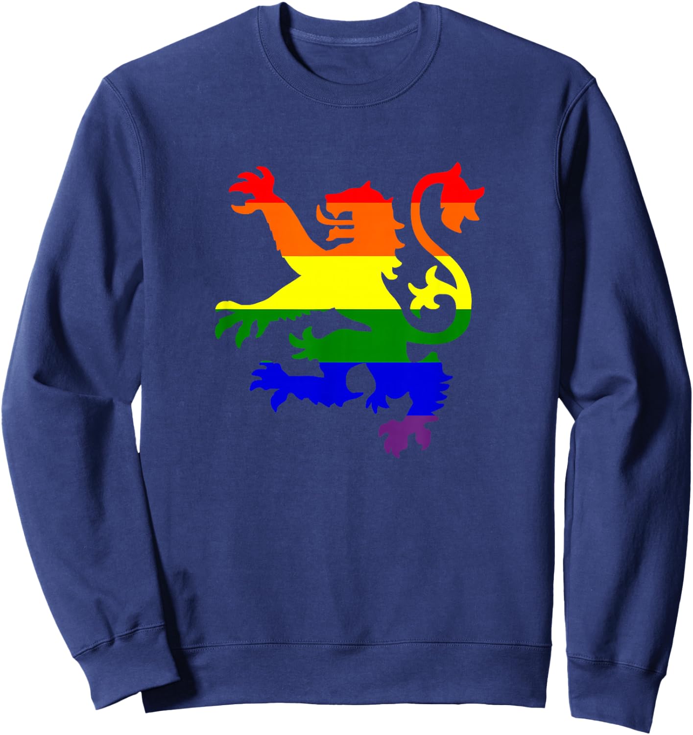 Scottish Lion Gay Pride Sweatshirt - Sweatshirt | Navy