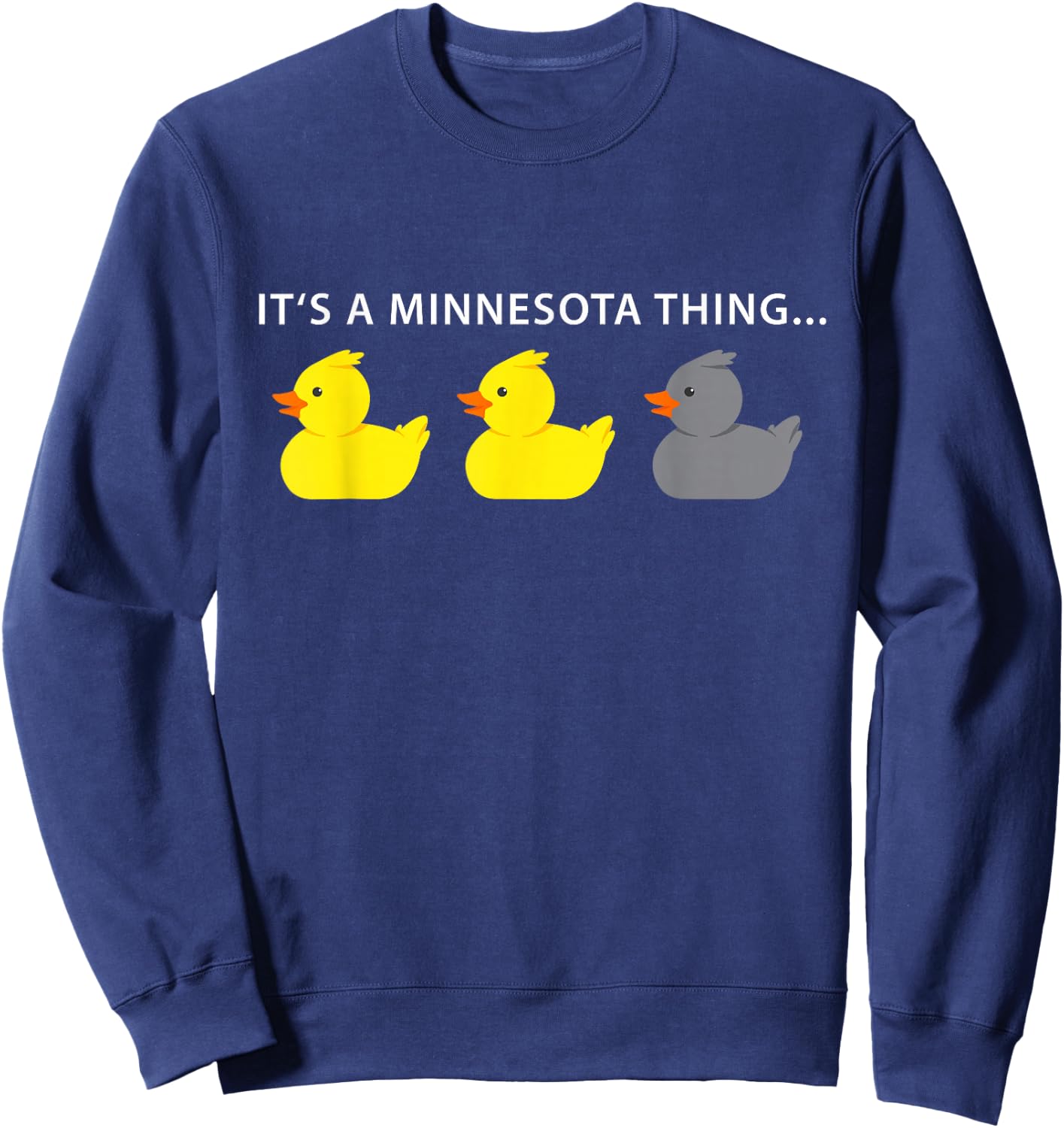 Duck Duck Gray Duck Minnesota Small Sweatshirt - Sweatshirt | Navy