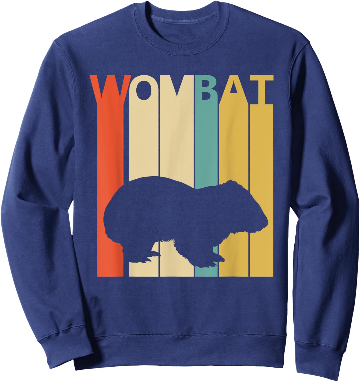 Spirit Animal Wombat Shirt - Vintage Wombat Sweatshirt - Sweatshirt | Navy