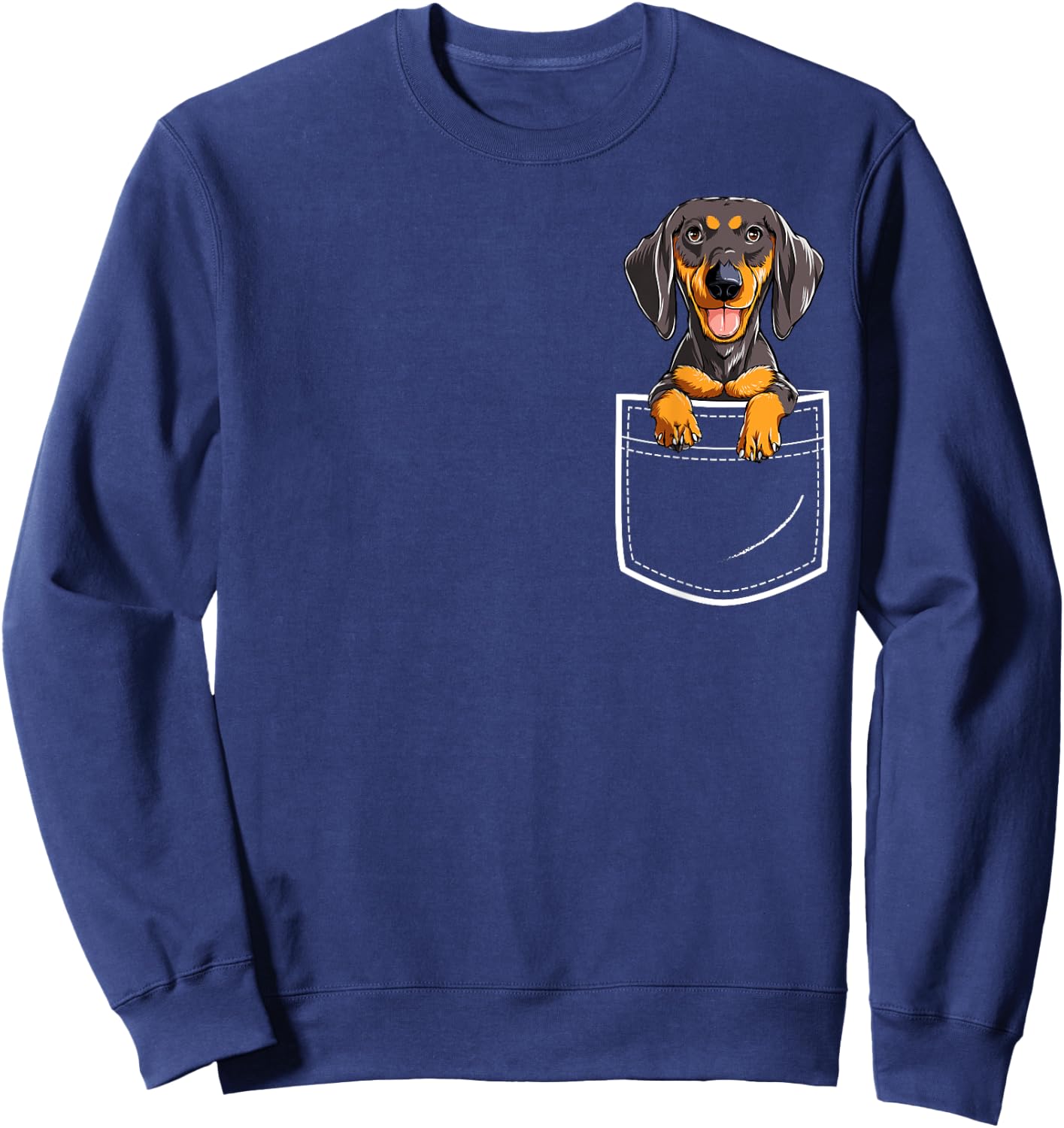 Dachshund in Your Front Pocket T Shirt Dog Puppy Gifts Women Sweatshirt - Sweatshirt | Navy