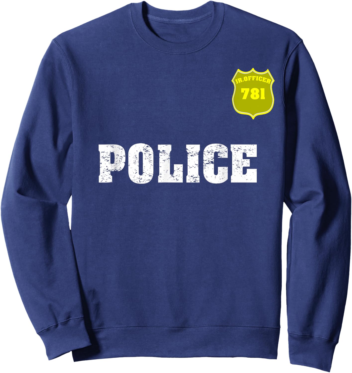 Police Officer Halloween shirt for Costume Boys Girl Sweatshirt - Sweatshirt | Navy