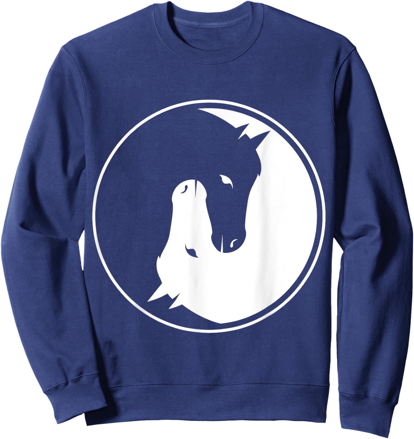 Yin and Yang Horse for every horseman and rider! Sweatshirt - Sweatshirt | Navy