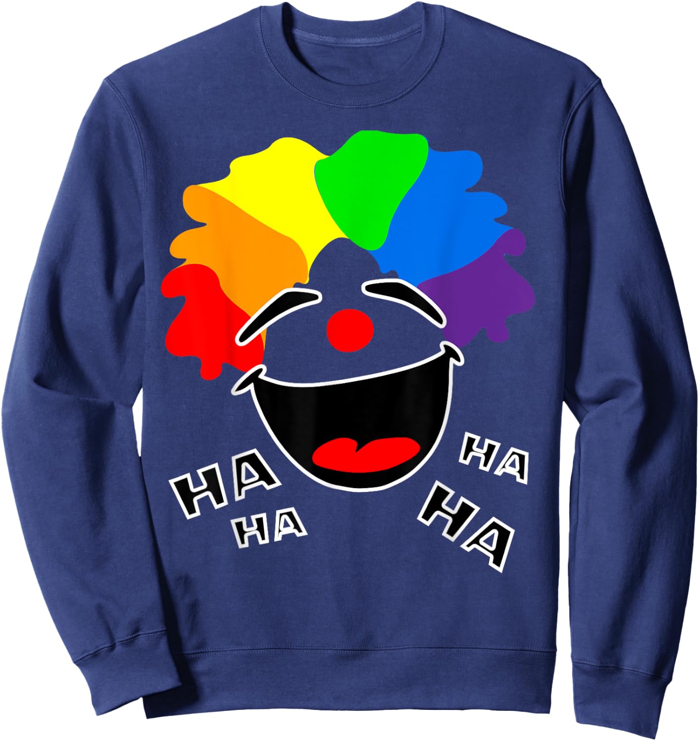 Happy Clown Laughing Smiling Sweatshirt - Sweatshirt | Navy